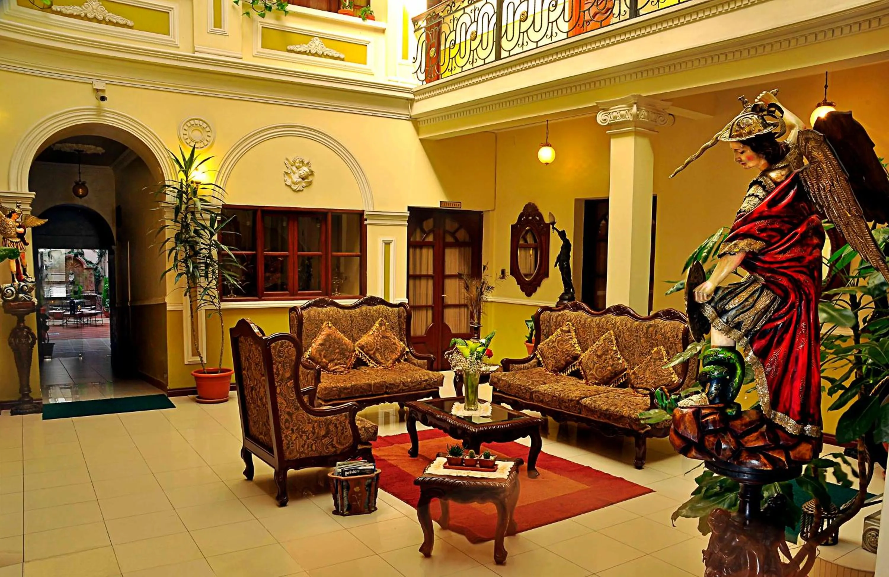 Communal lounge/ TV room in San Marino Royal Hotel