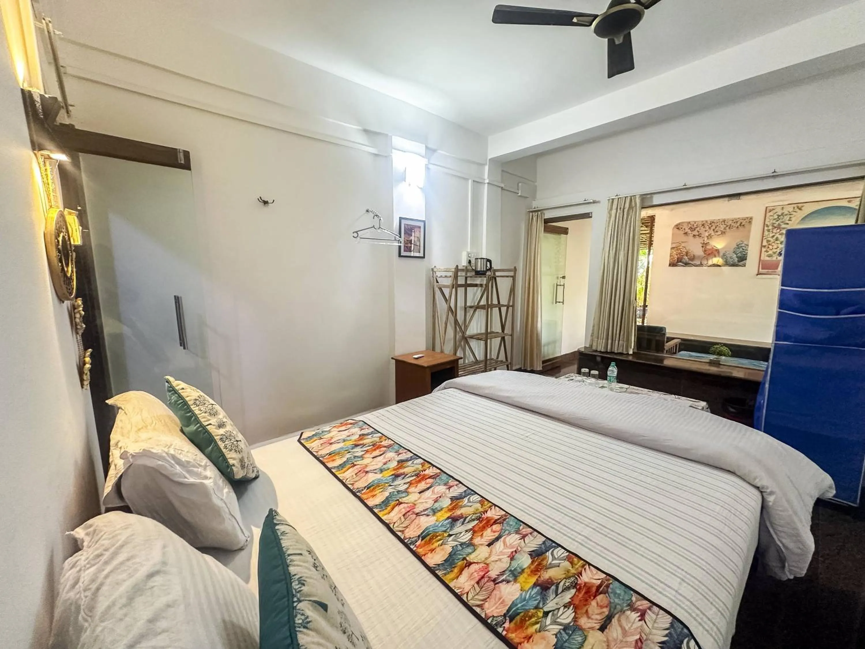 Bed in Secret Garden Agonda Beach Resort