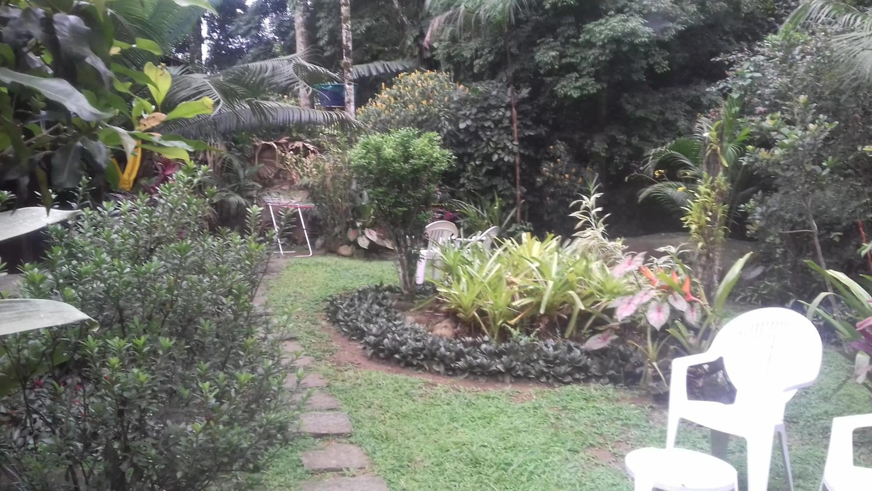 Garden view in Pousada Cachoeira