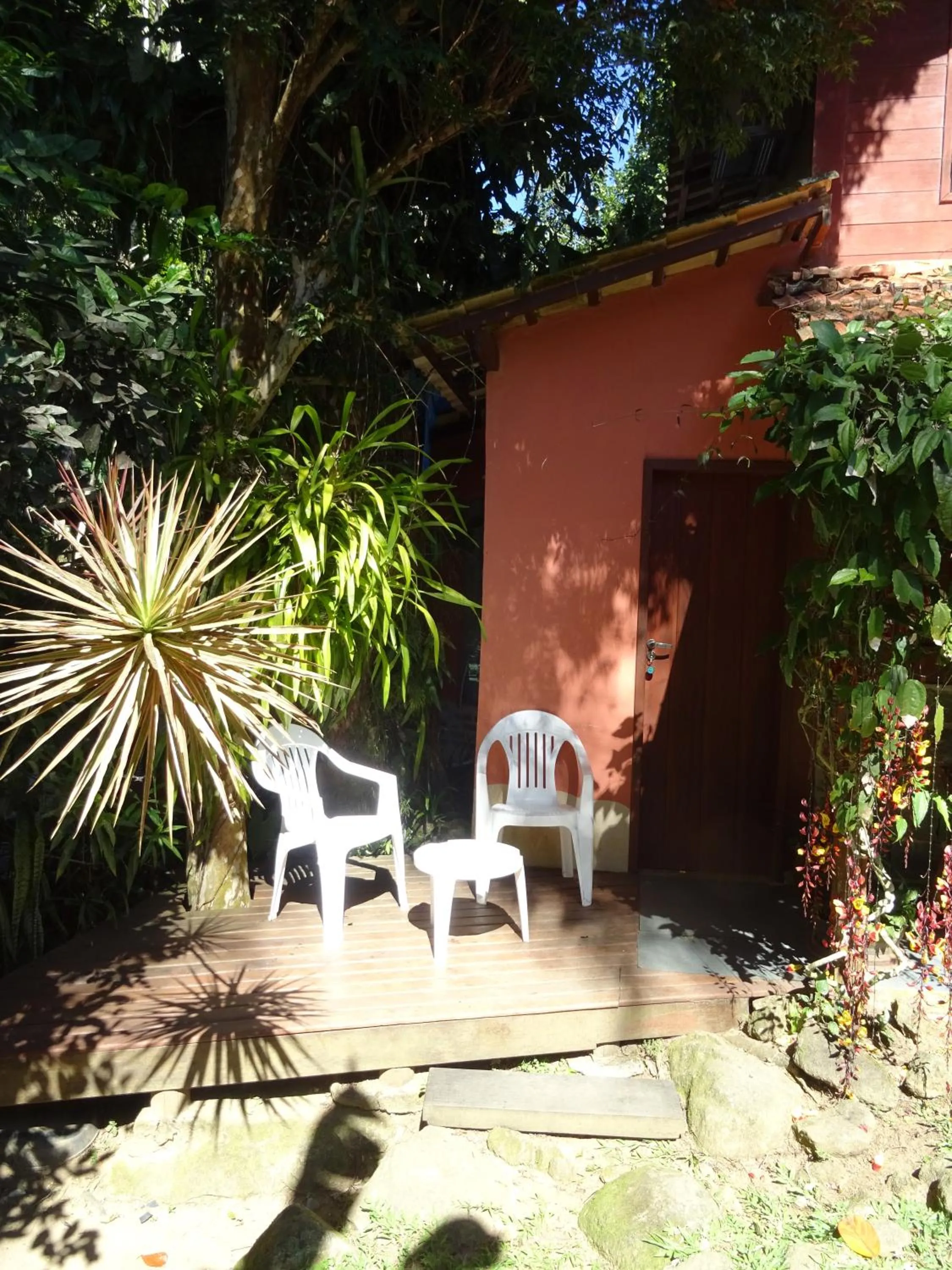 Balcony/Terrace in Pousada Cachoeira