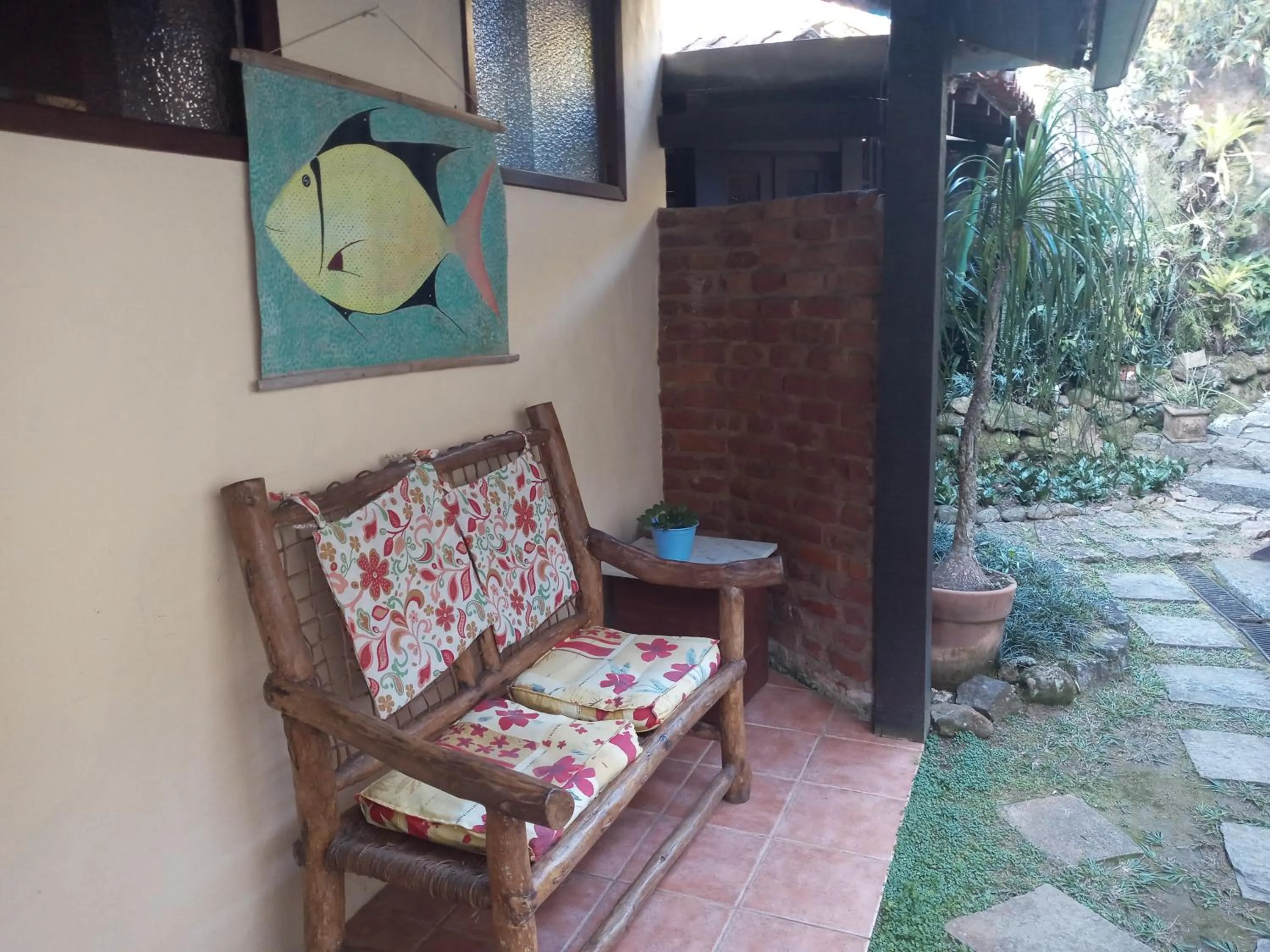 Patio in Pousada Cachoeira