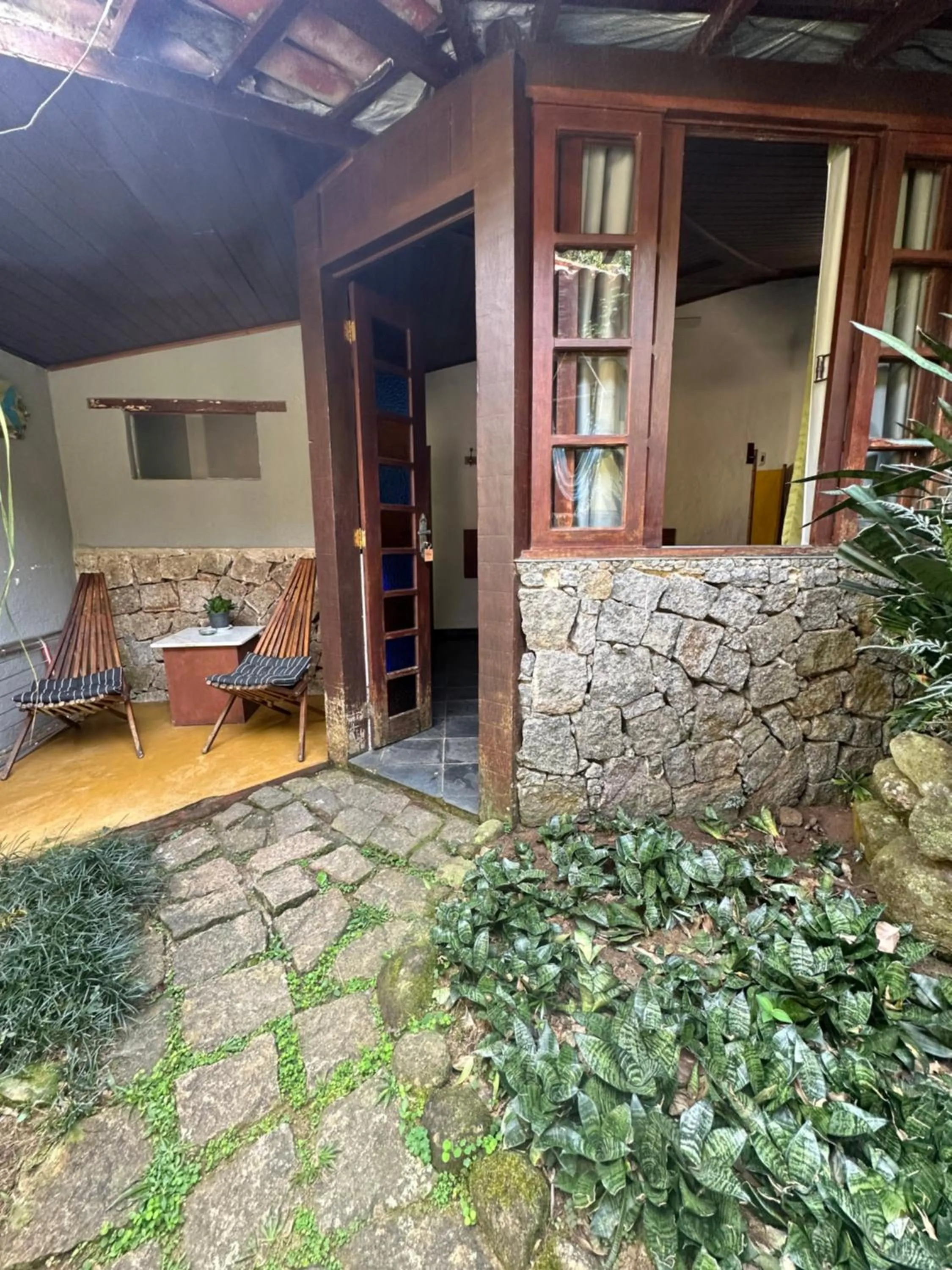 Patio in Pousada Cachoeira