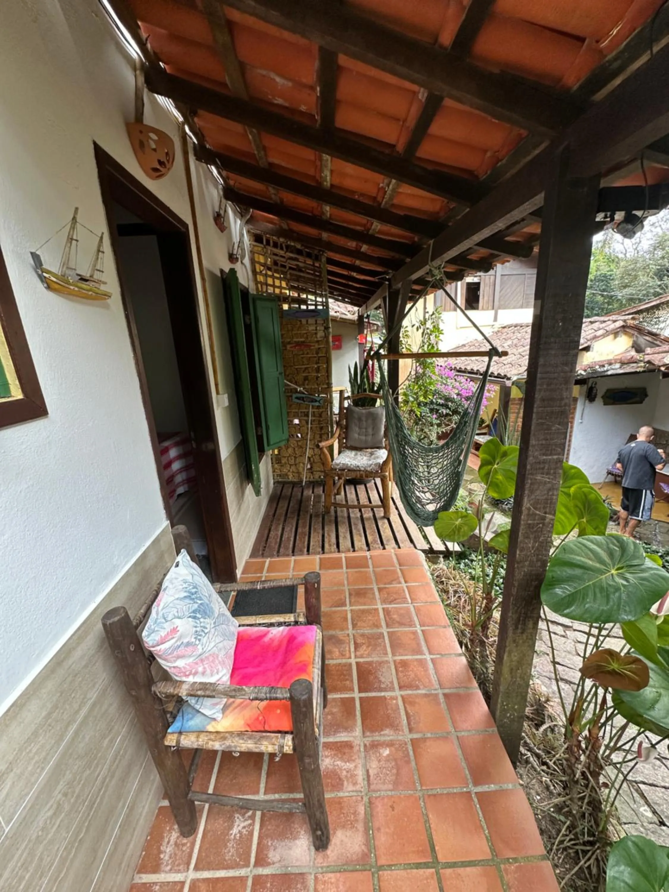 Balcony/Terrace in Pousada Cachoeira