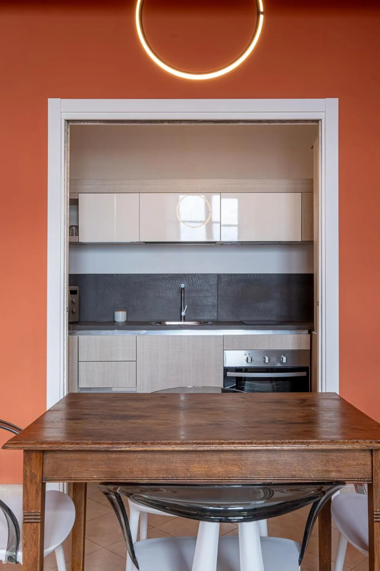Kitchen or kitchenette in Palazzo Alfeo Aparthotel