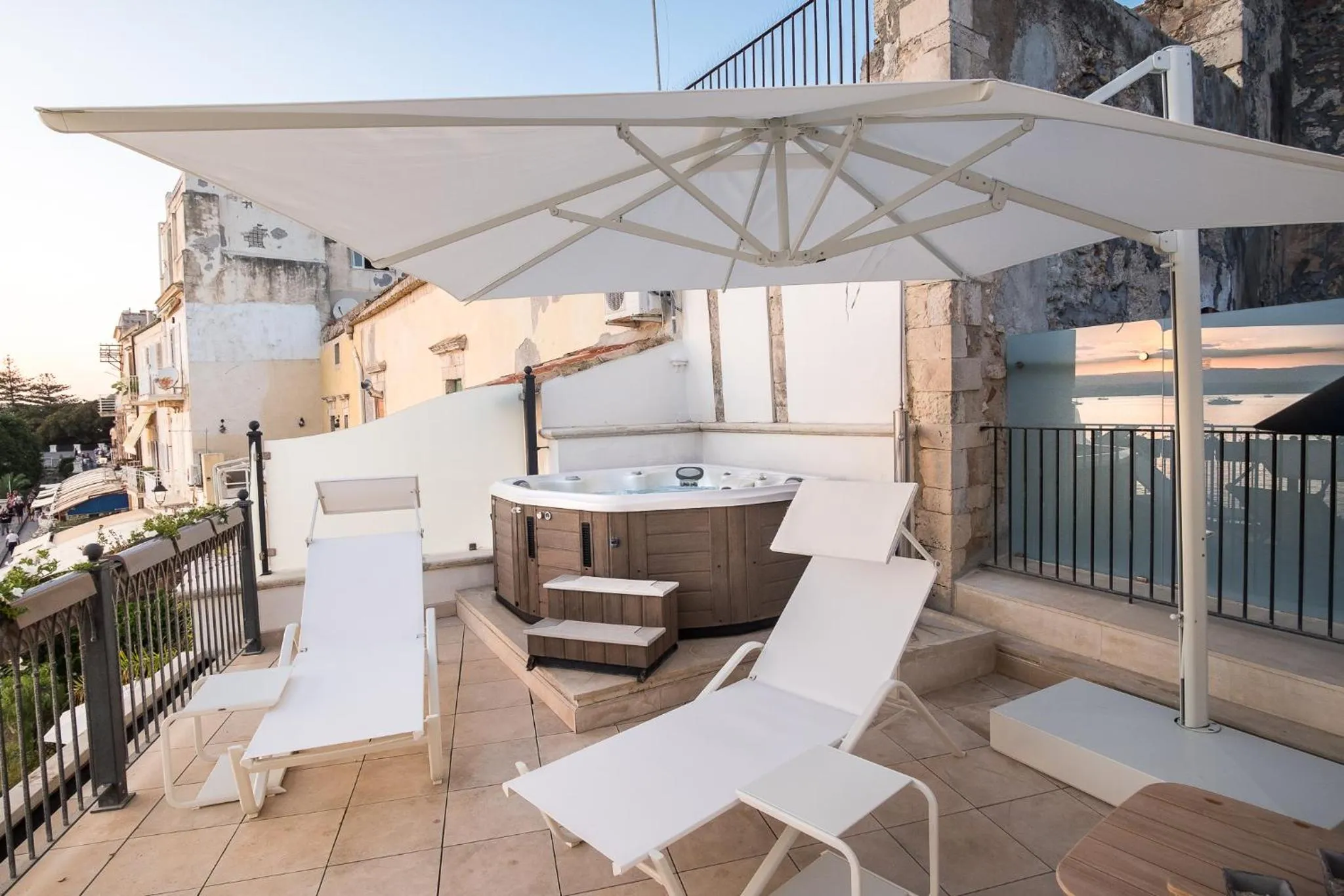 Balcony/Terrace in Palazzo Alfeo Aparthotel