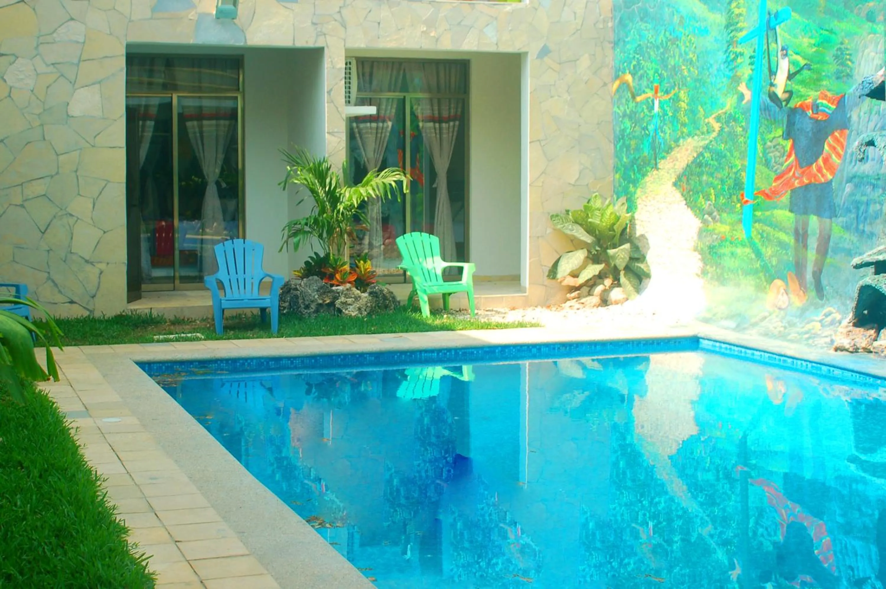 Pool view in Axkan Arte Hotel Tuxtla