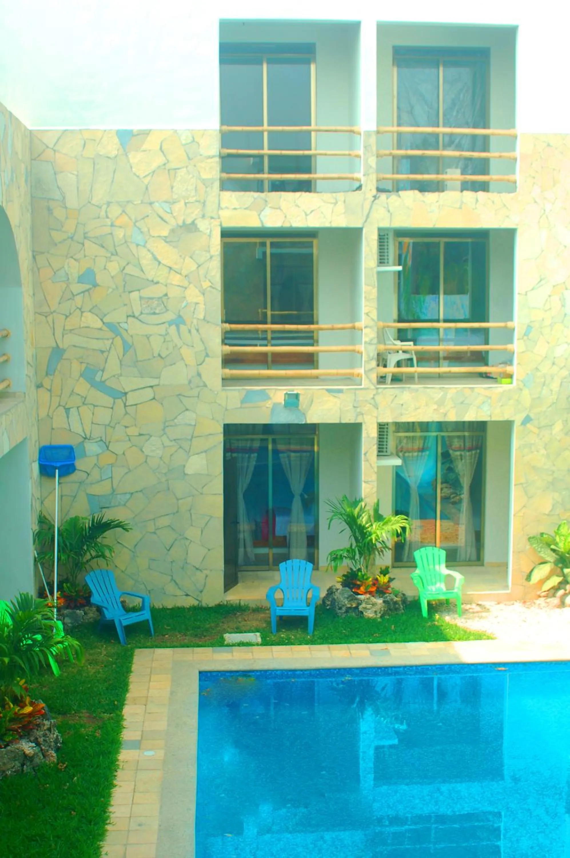 Pool view in Axkan Arte Hotel Tuxtla