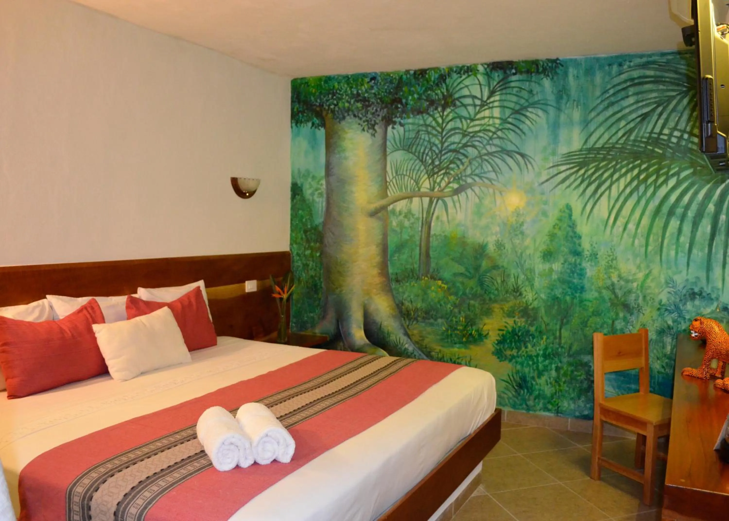Bed in Axkan Arte Hotel Tuxtla