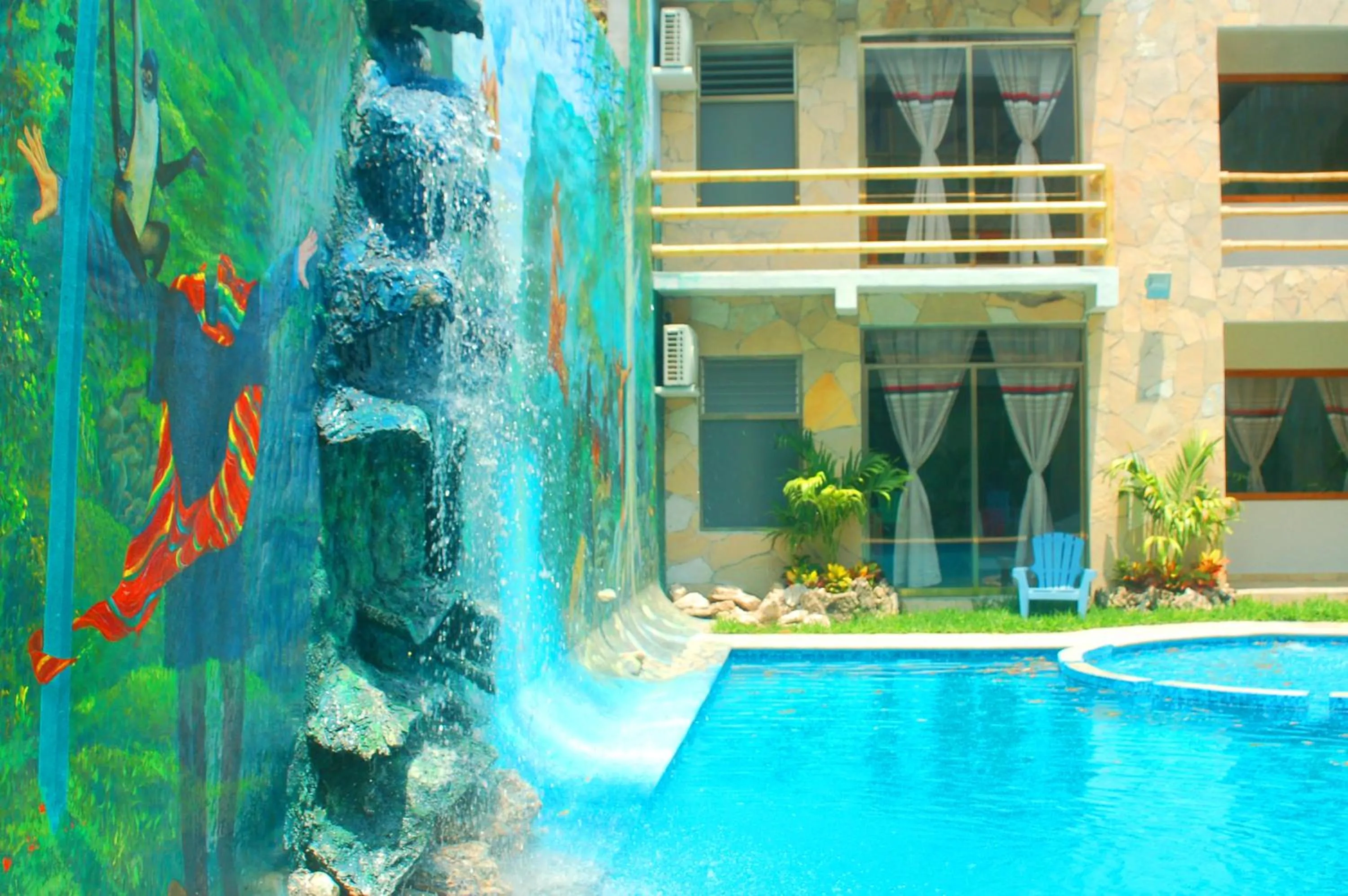 Pool view in Axkan Arte Hotel Tuxtla