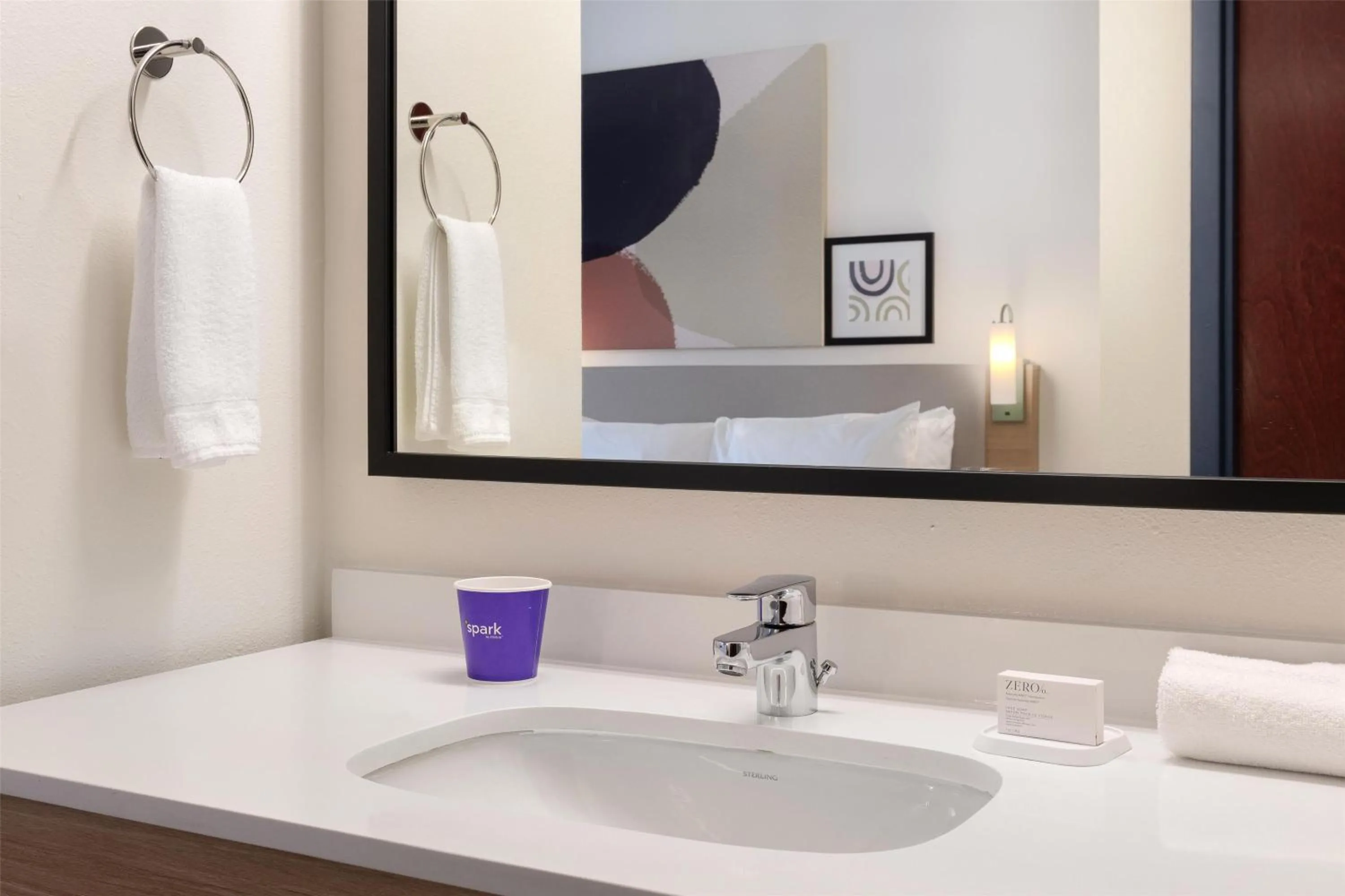 Bathroom in Spark By Hilton Wilmington Carolina Beach Rd