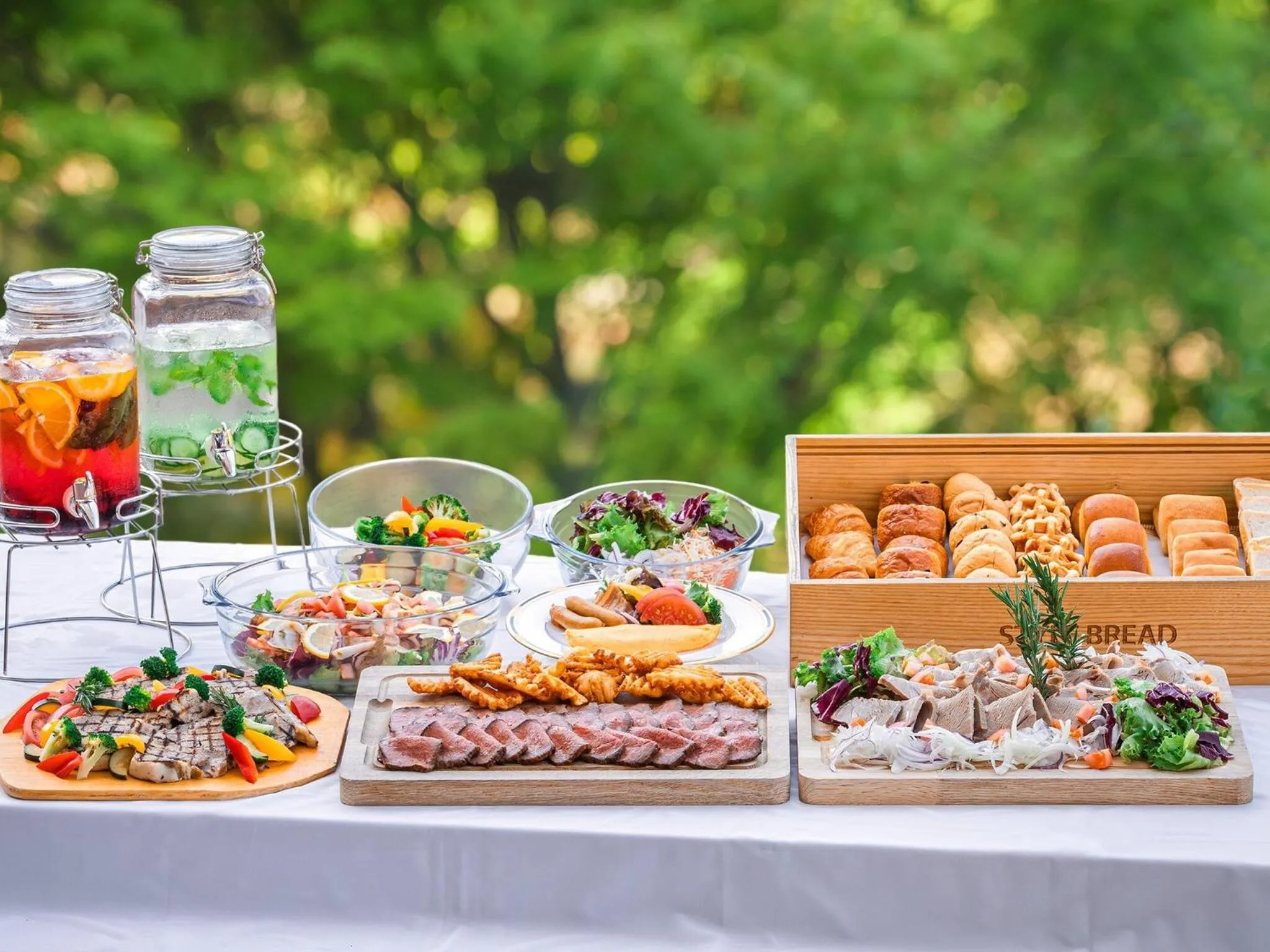 Buffet breakfast in Okayama International Hotel