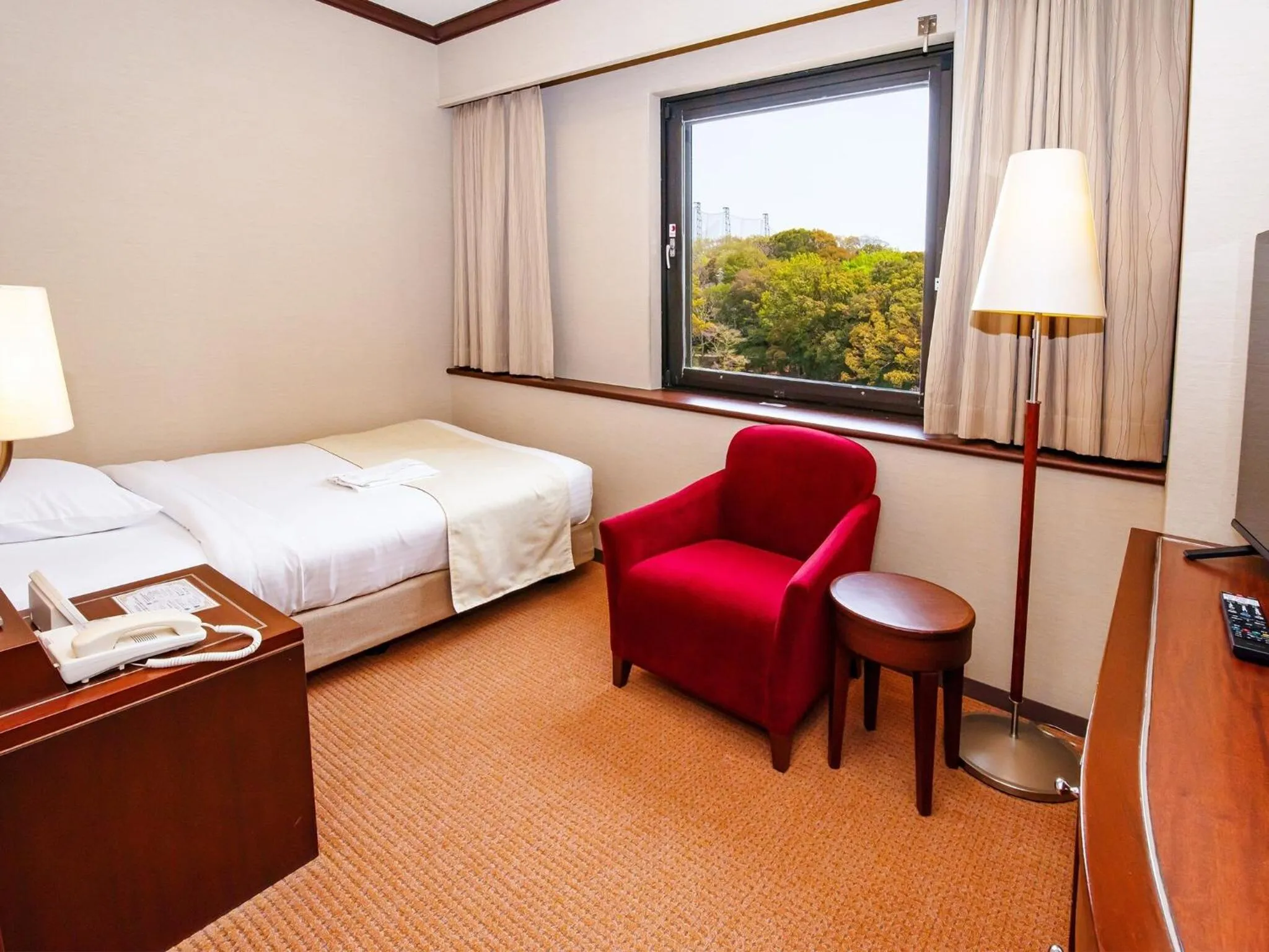 Photo of the whole room, Bed in Okayama International Hotel