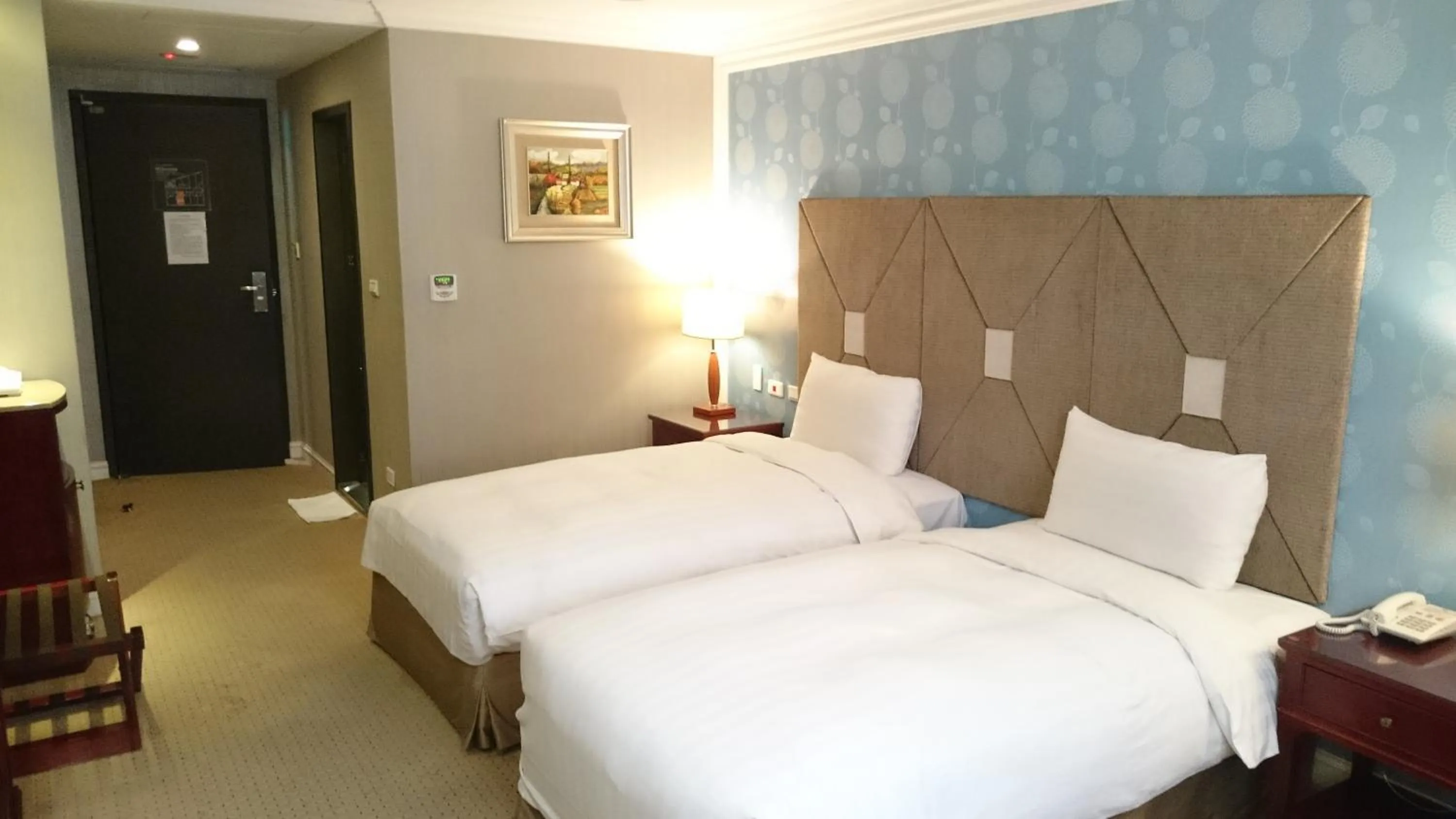 Decorative detail, Bed in MRT Hotel