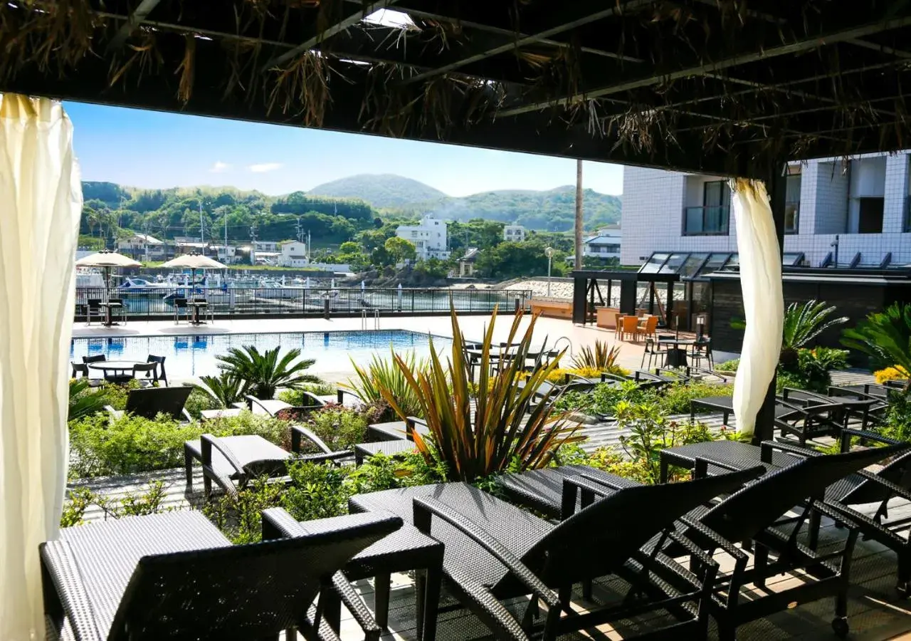 Pool view in Shimahana Pool view in Shimahana