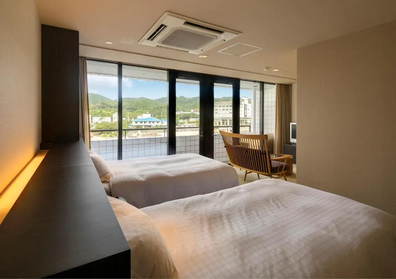 Twin Room With Harbor View - single occupancy - Non-Smoking (2nd-5th Floor) in Shimahana Twin Room With Harbor View - single occupancy - Non-Smoking (2nd-5th Floor) in Shimahana