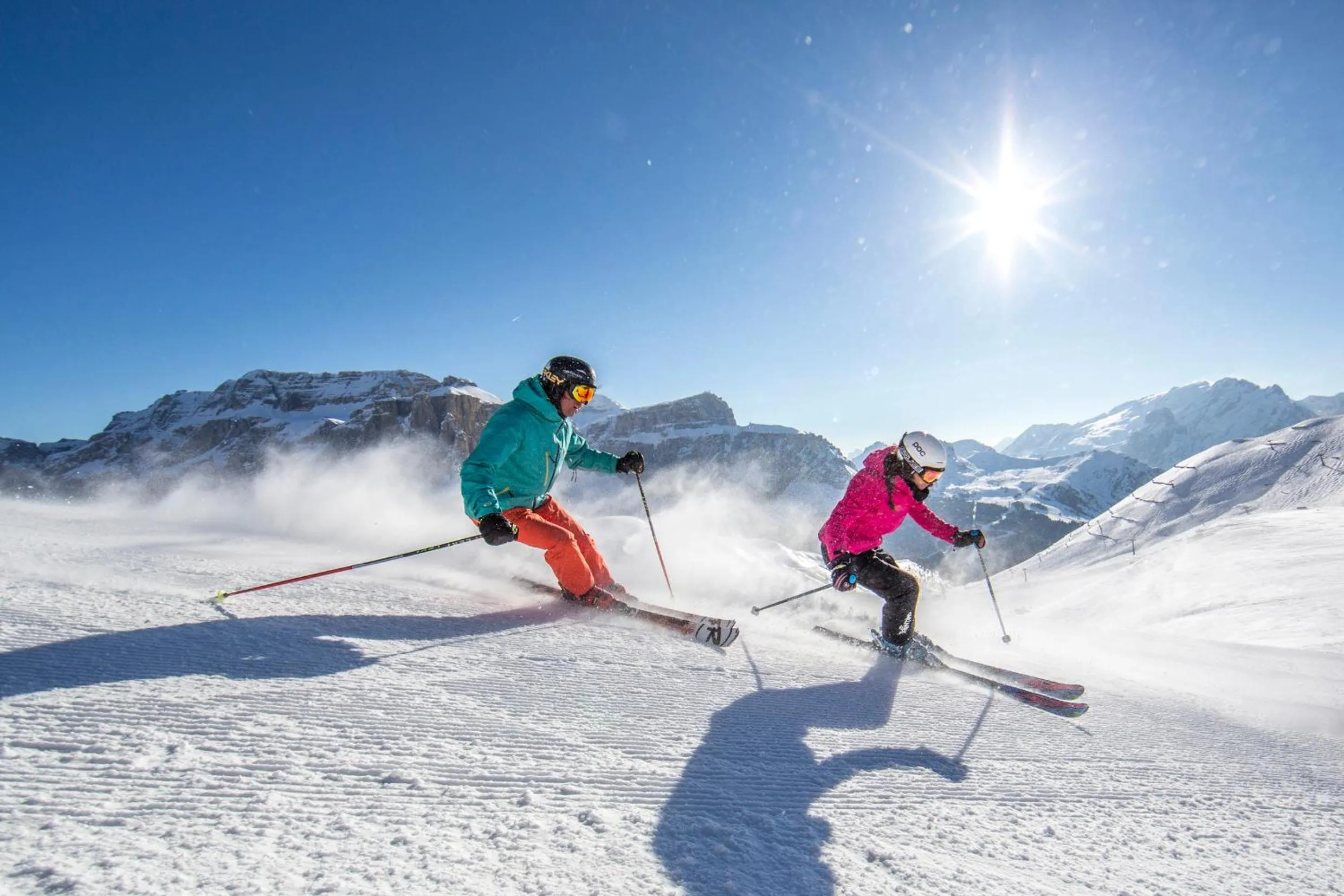 Skiing in Chalet Aster