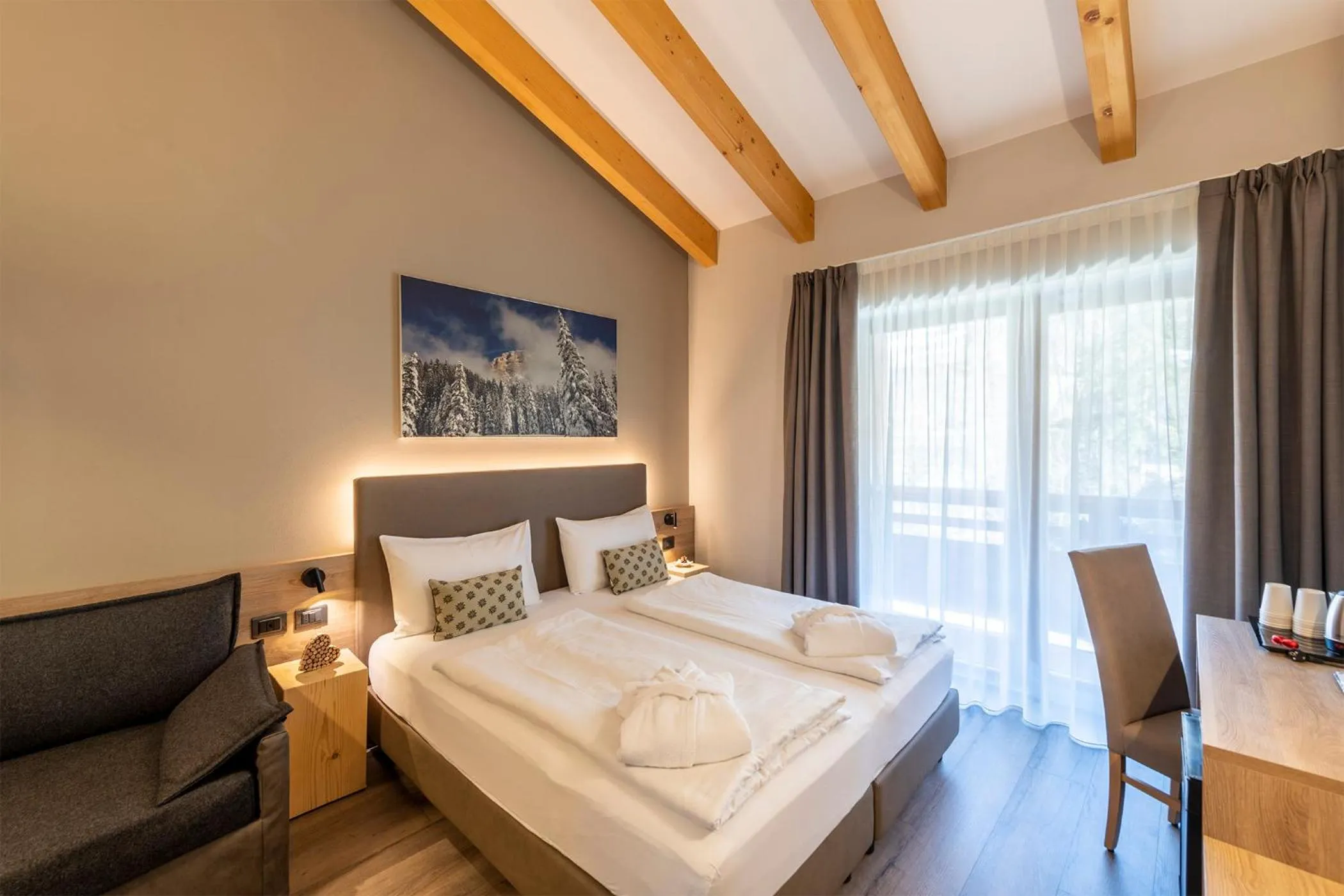 Bedroom, Bed in Chalet Aster