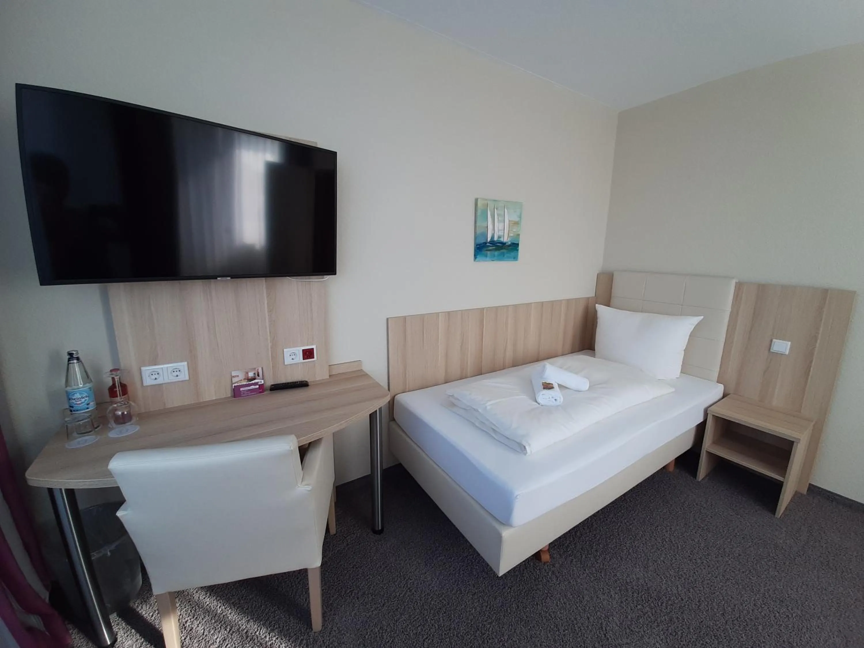 Bed in Hotel Siebenschläfer am Wasserturm