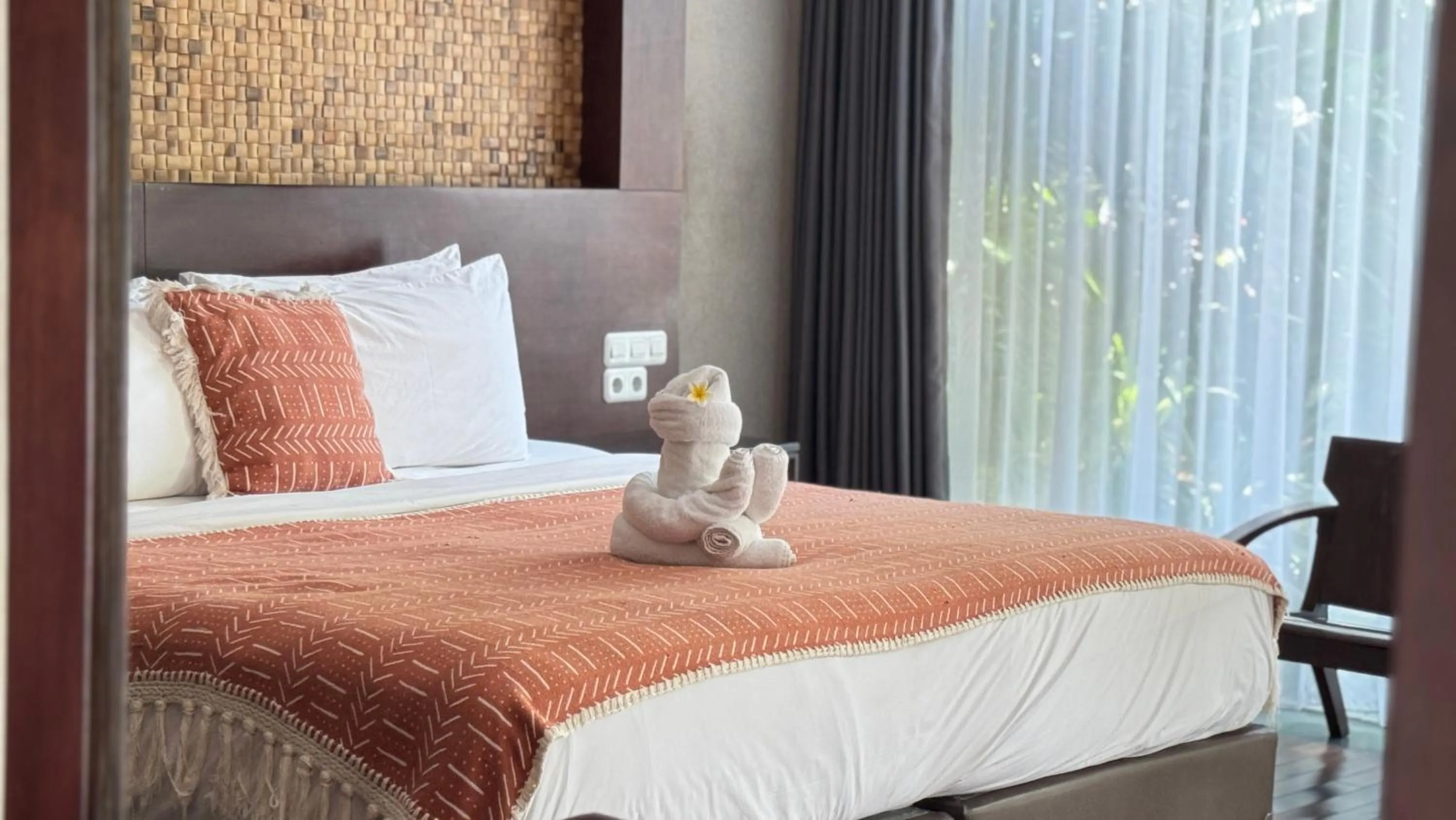 Bed in Del Cielo Villa Jimbaran