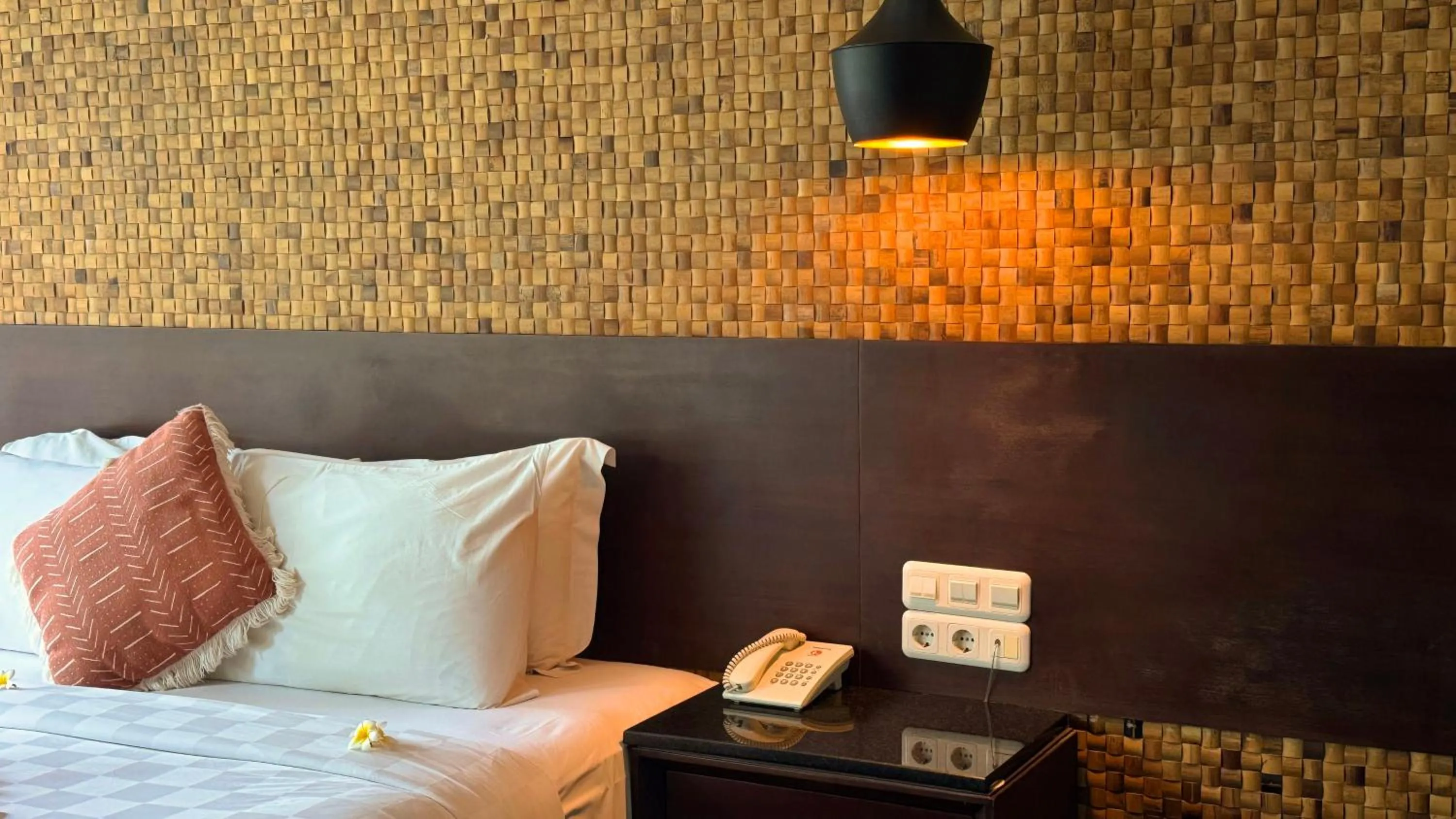 Bed in Del Cielo Villa Jimbaran