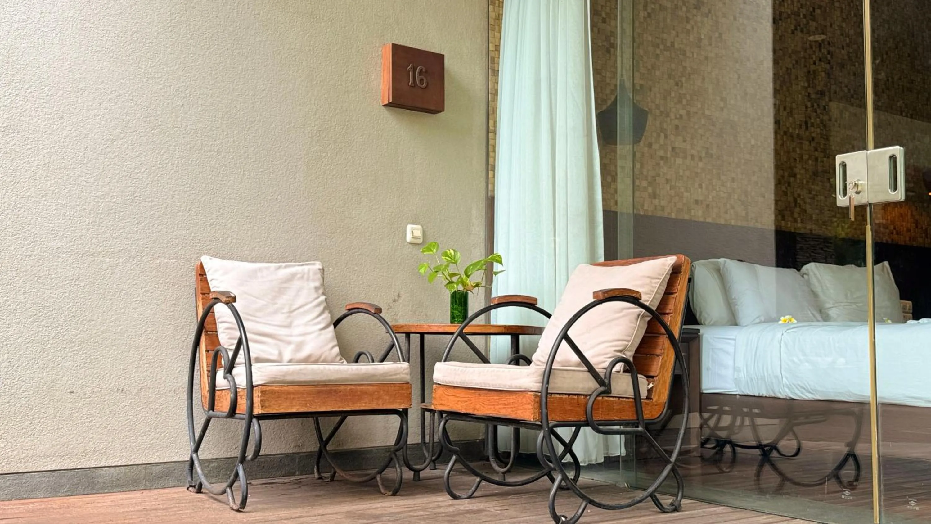 Seating area in Del Cielo Villa Jimbaran