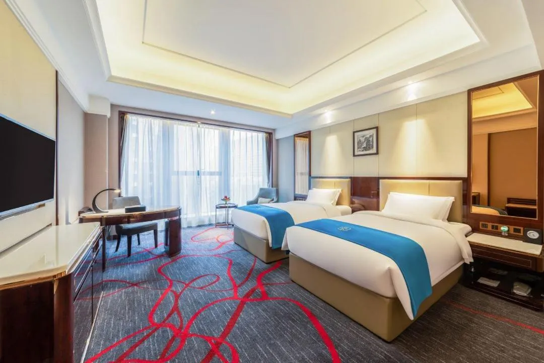 Photo of the whole room, Bed in Xi'an Lanxi International Hotel