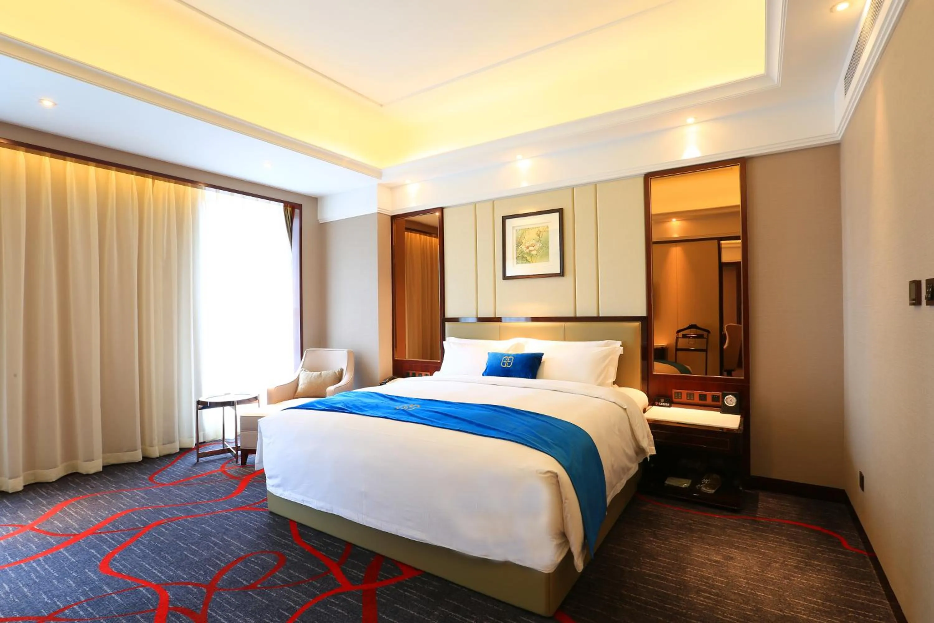 Photo of the whole room, Bed in Xi'an Lanxi International Hotel