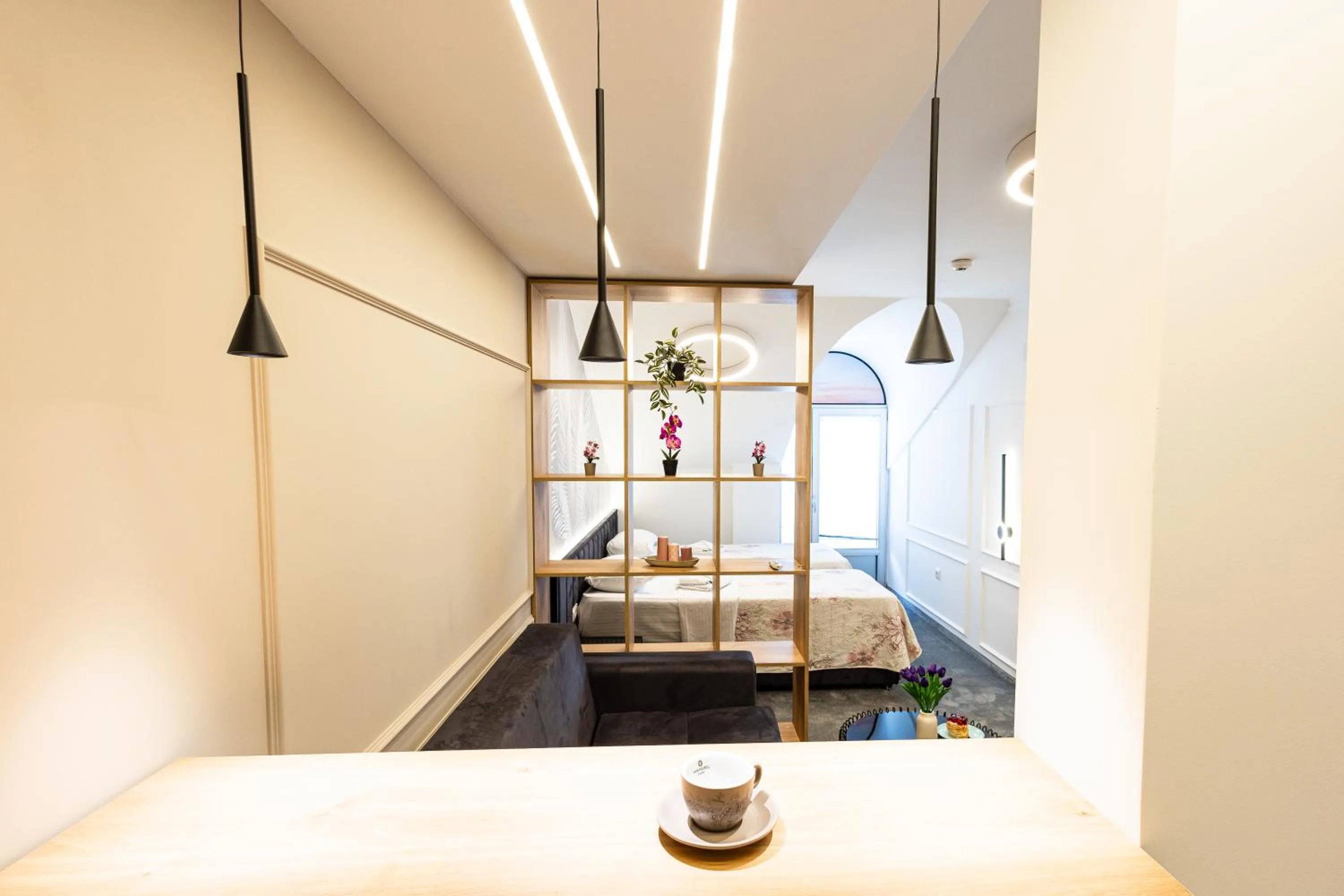 Kitchen or kitchenette in Garni Hotel Lotos