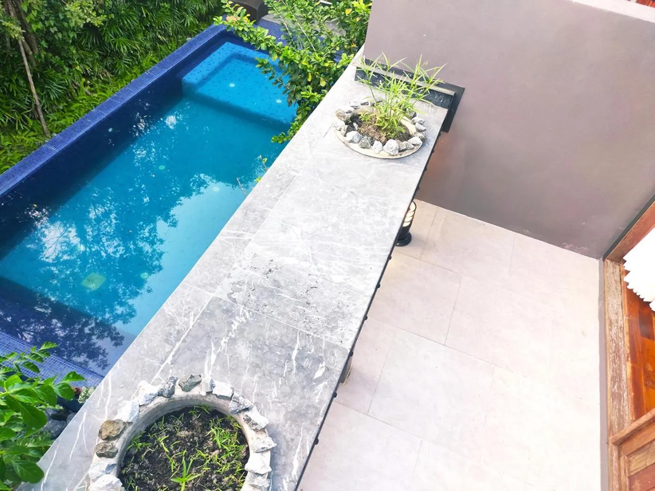 Pool view in Yellow Pillow village