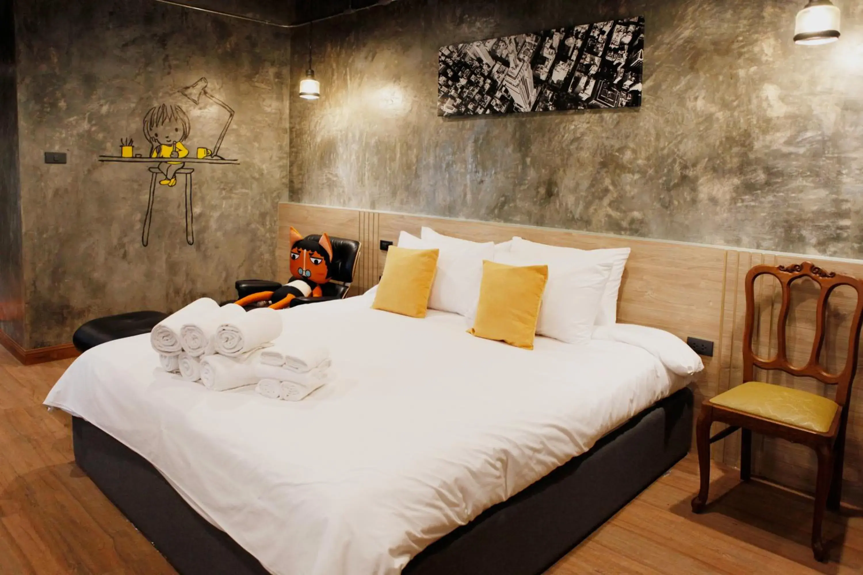 Bed in Yellow Pillow village Bed in Yellow Pillow village