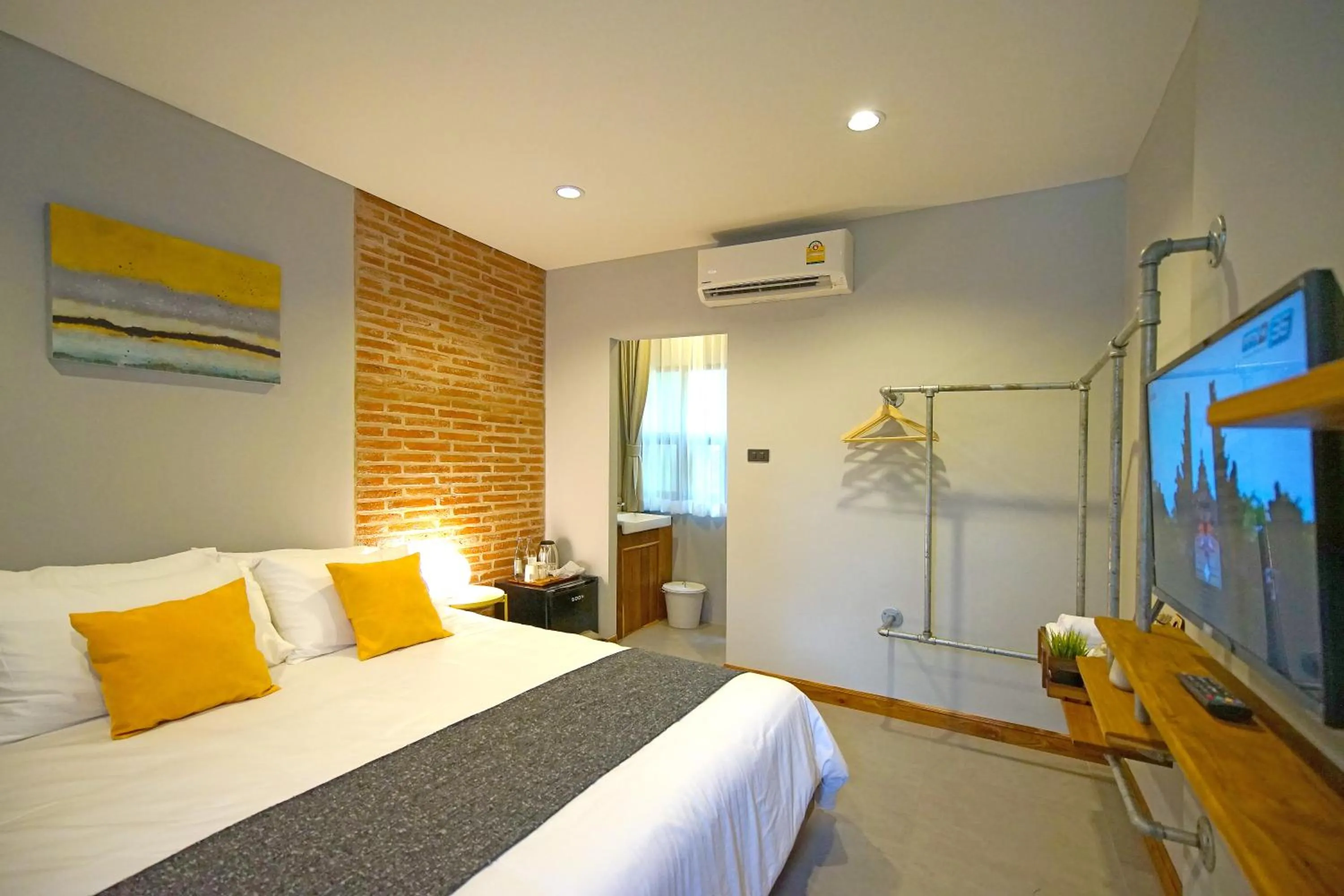 Bed in Yellow Pillow village