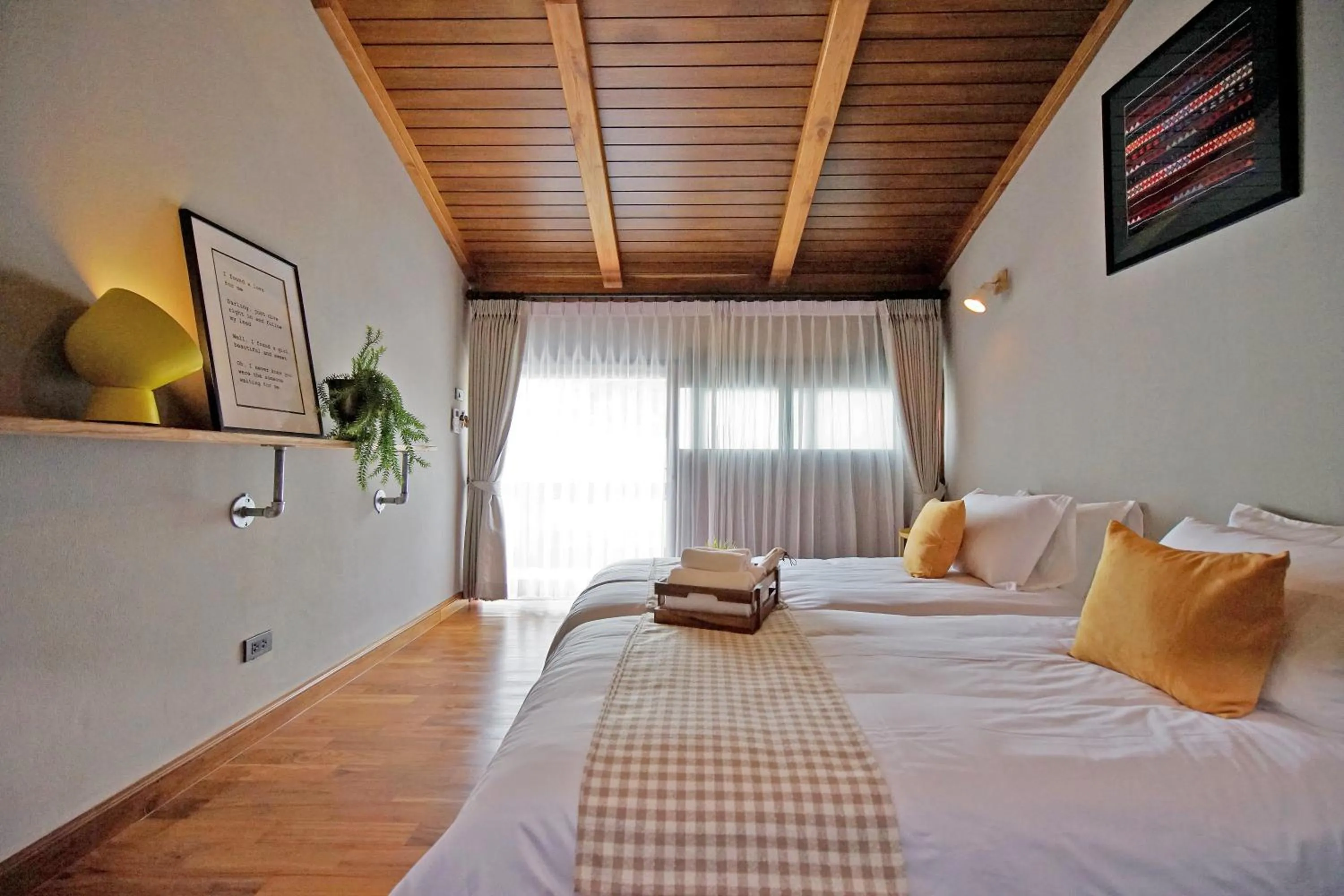 Bed in Yellow Pillow village