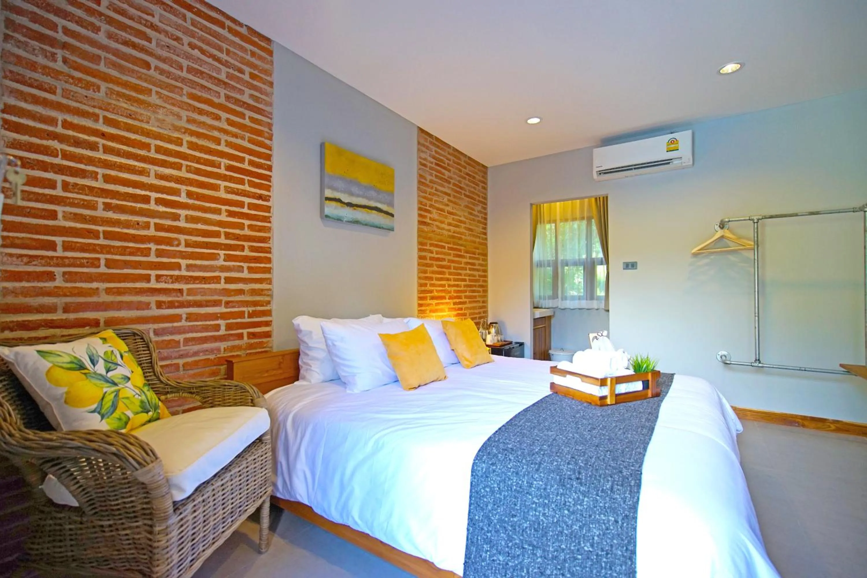 Bed in Yellow Pillow village