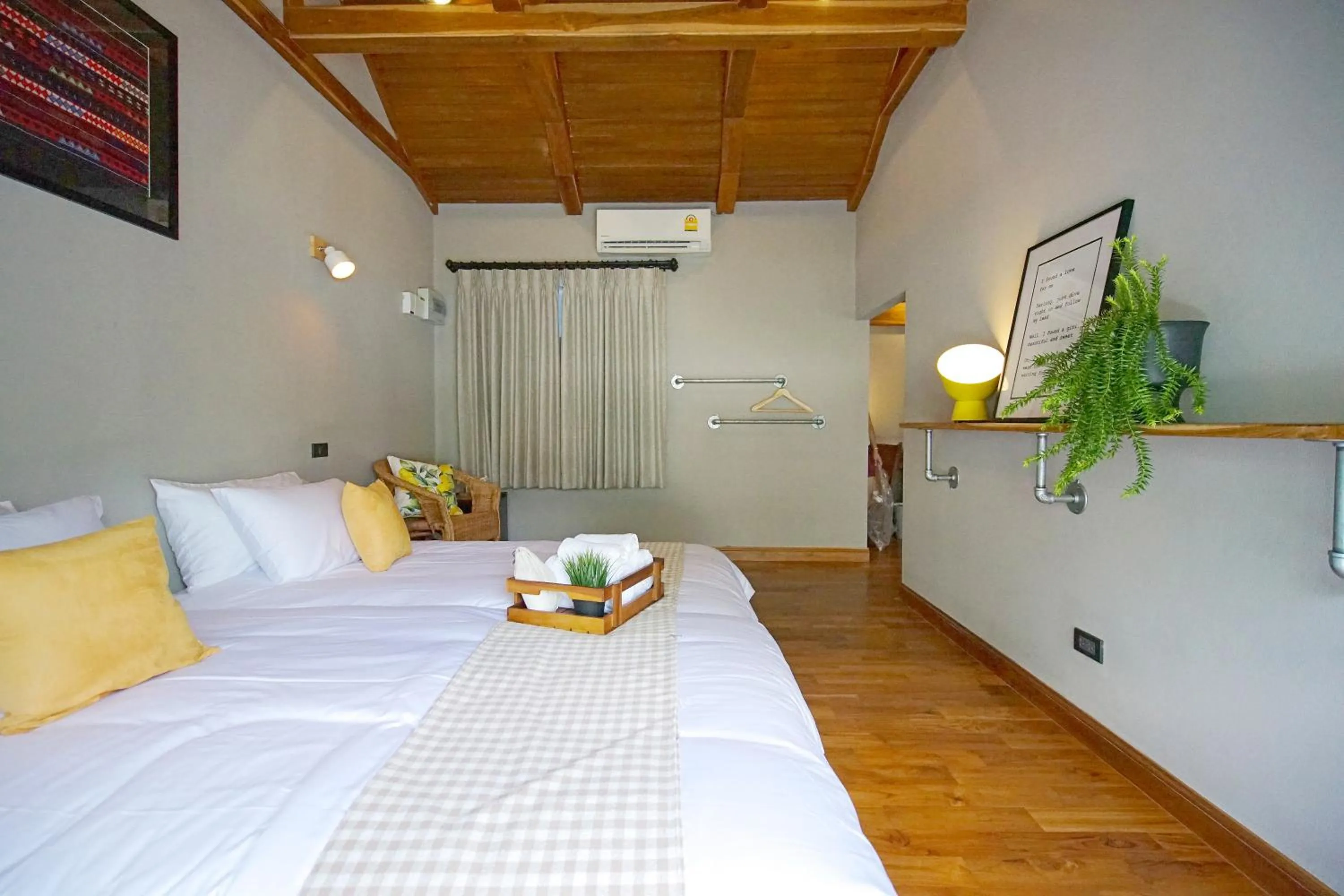 Bed in Yellow Pillow village