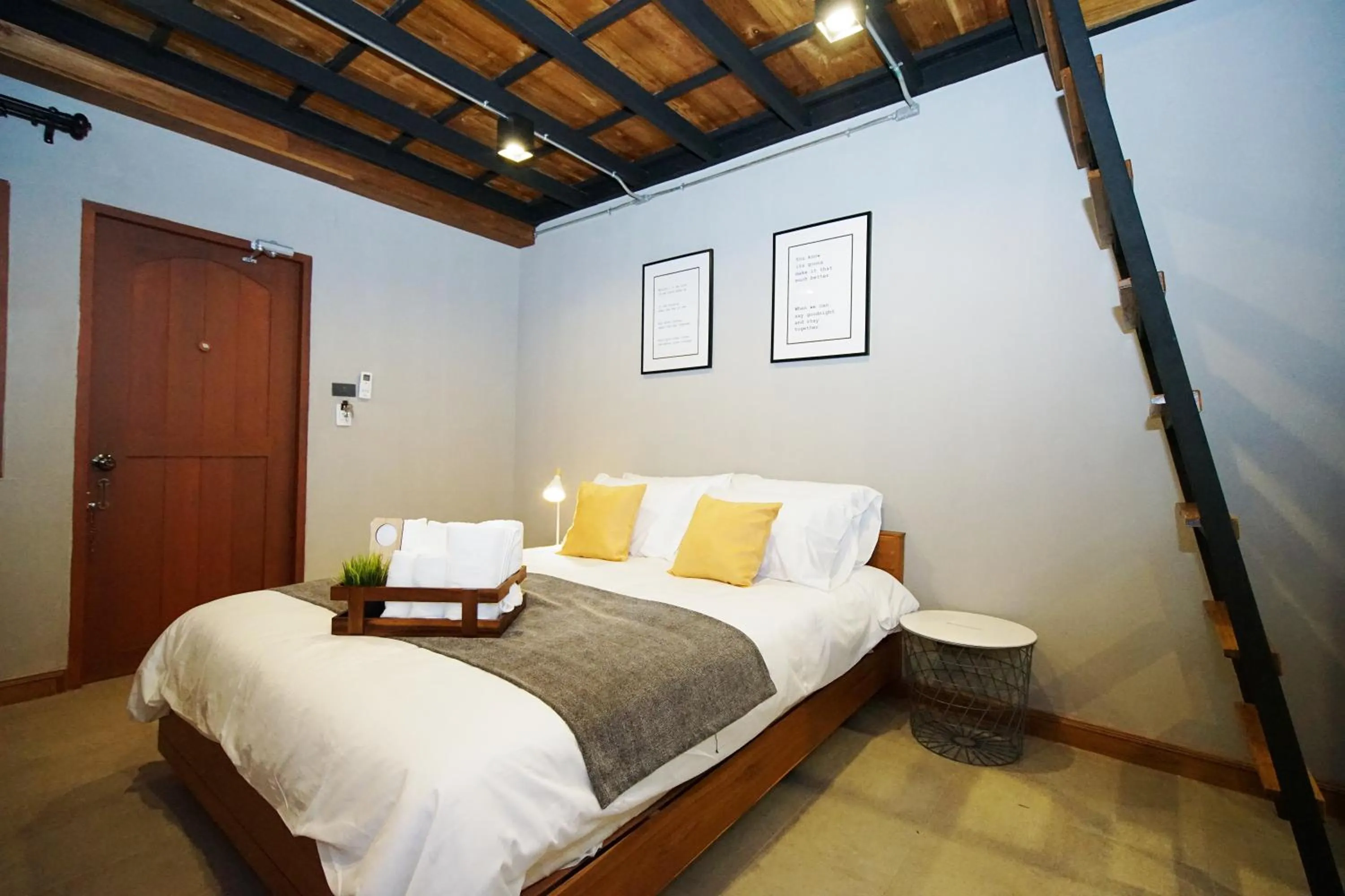 Bed in Yellow Pillow village