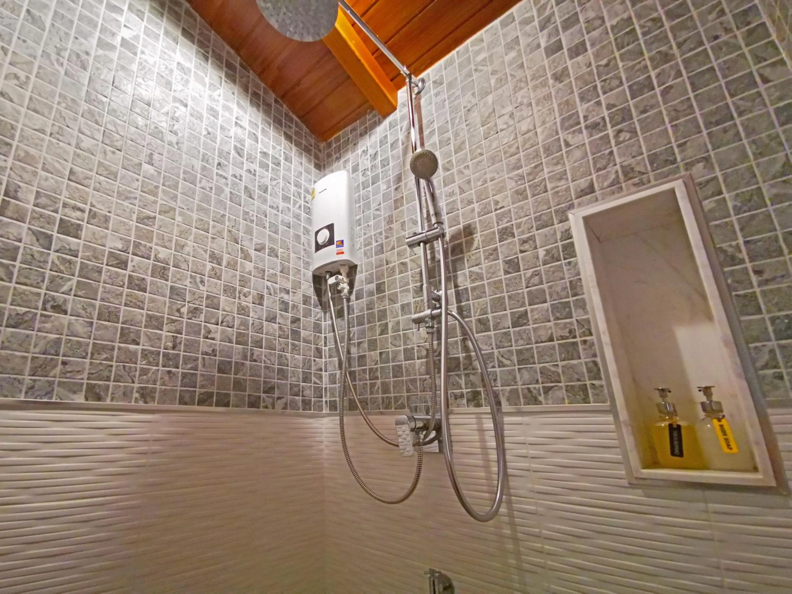 Shower in Yellow Pillow village