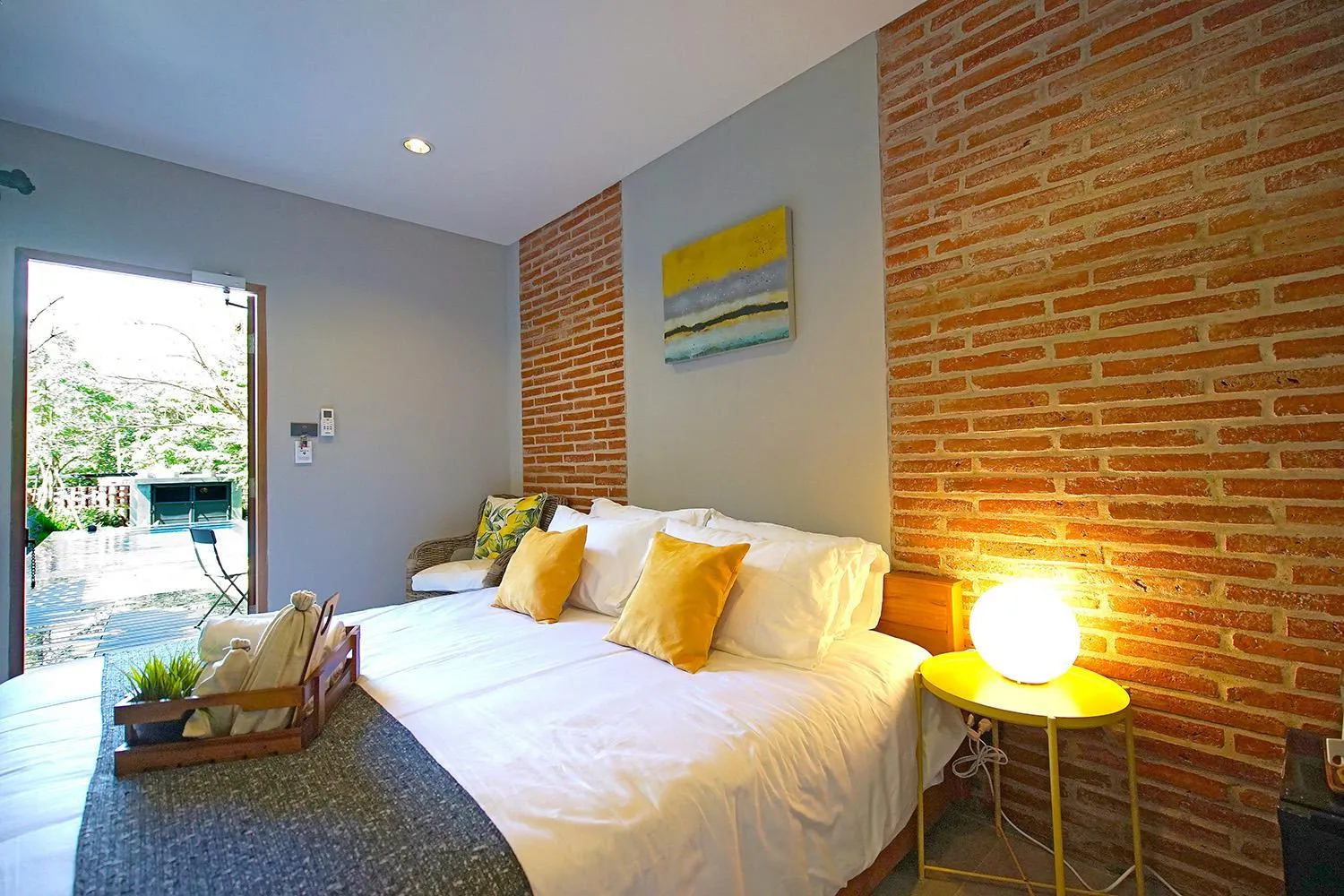 Bed in Yellow Pillow village