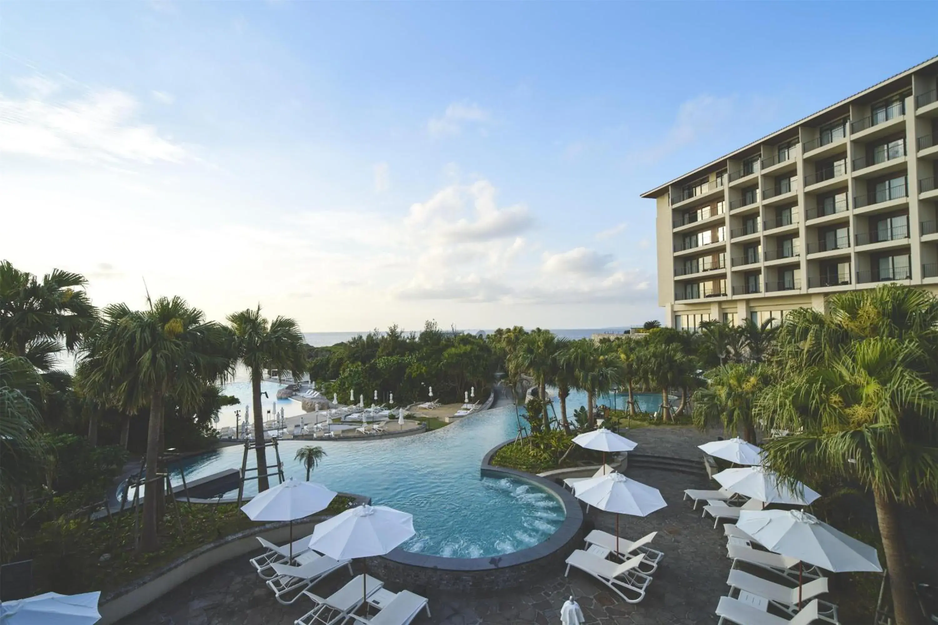 Swimming pool in Hyatt Regency Seragaki Island Okinawa Swimming pool in Hyatt Regency Seragaki Island Okinawa