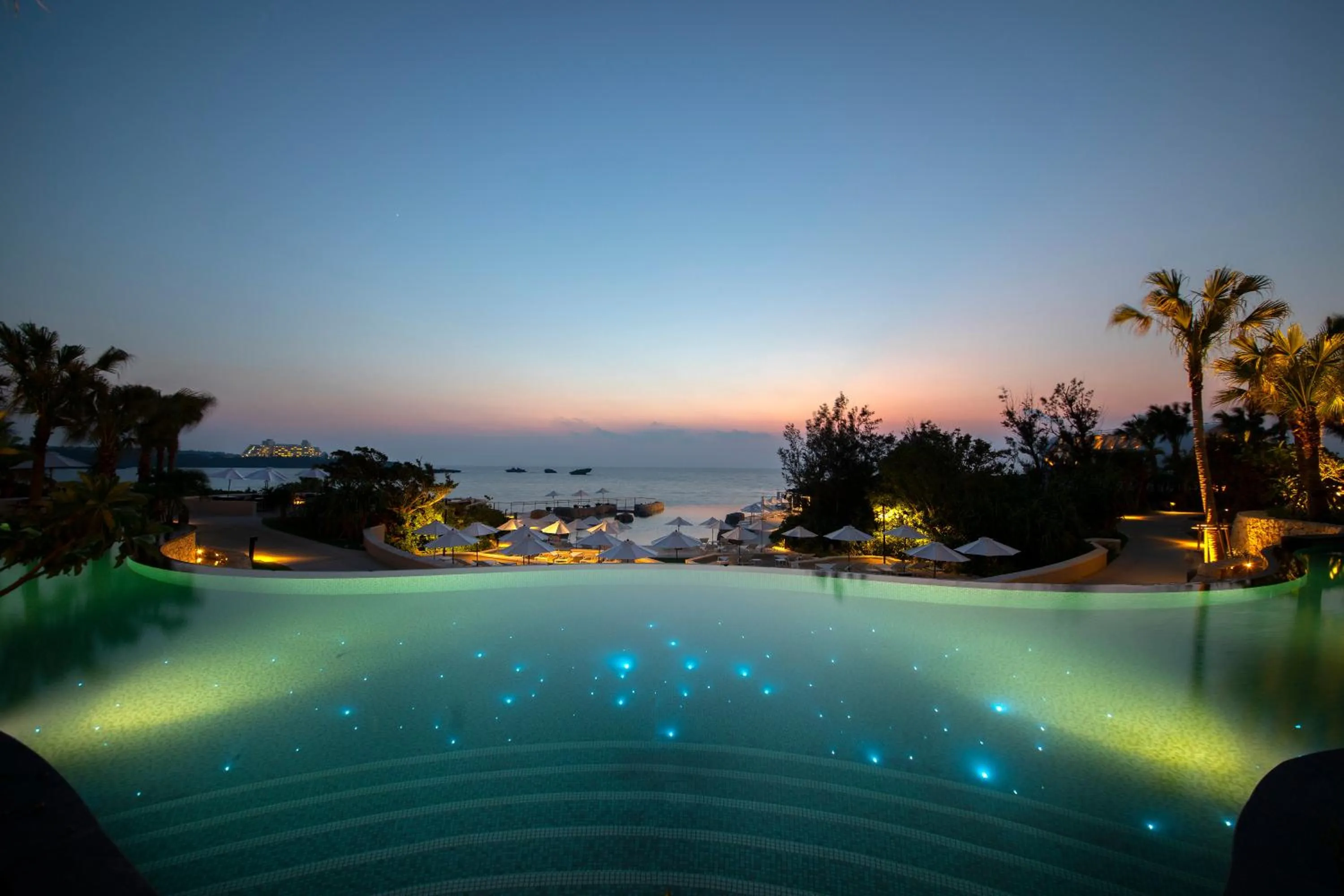 Night in Hyatt Regency Seragaki Island Okinawa