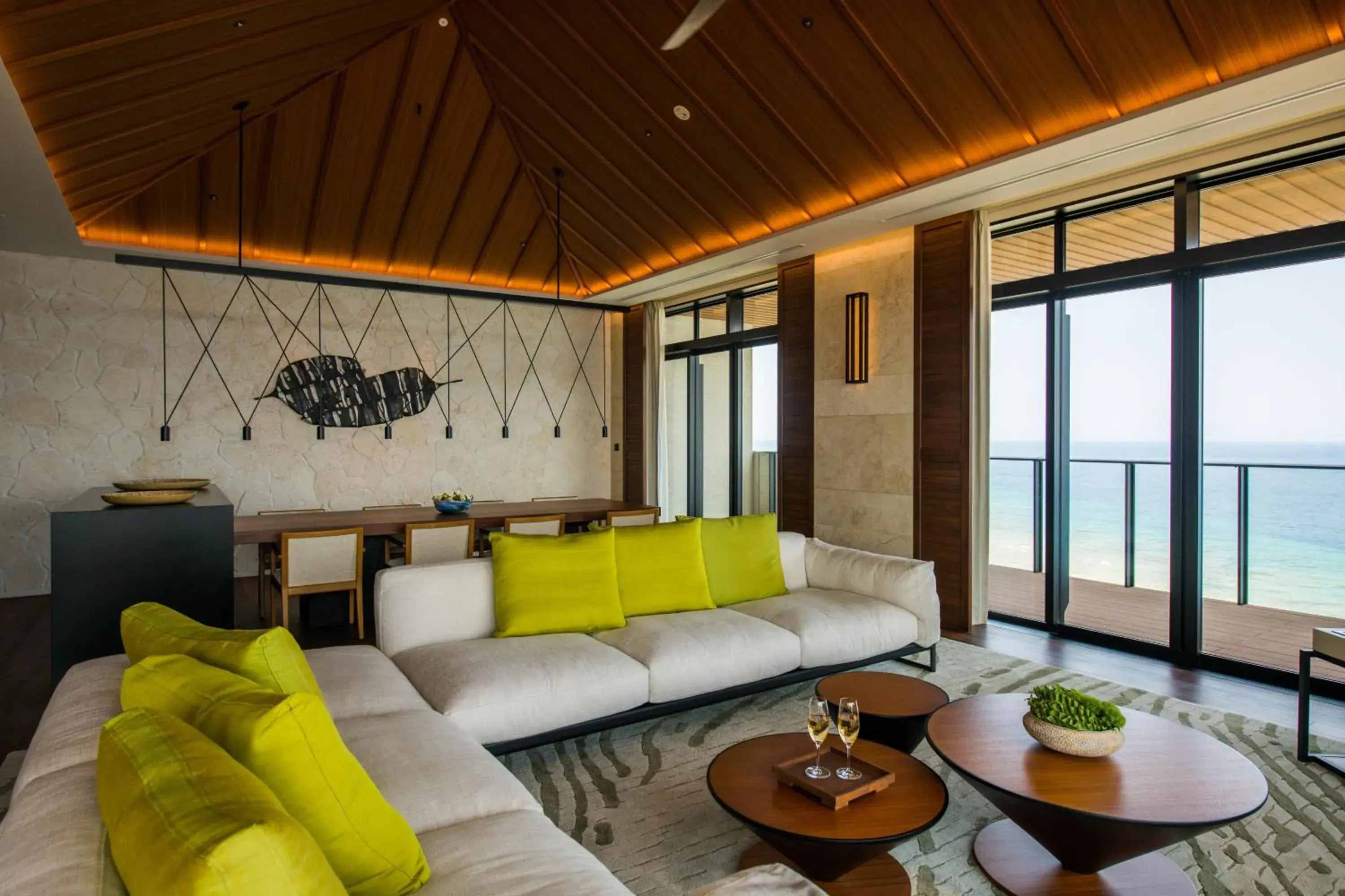 Living room in Hyatt Regency Seragaki Island Okinawa Living room in Hyatt Regency Seragaki Island Okinawa