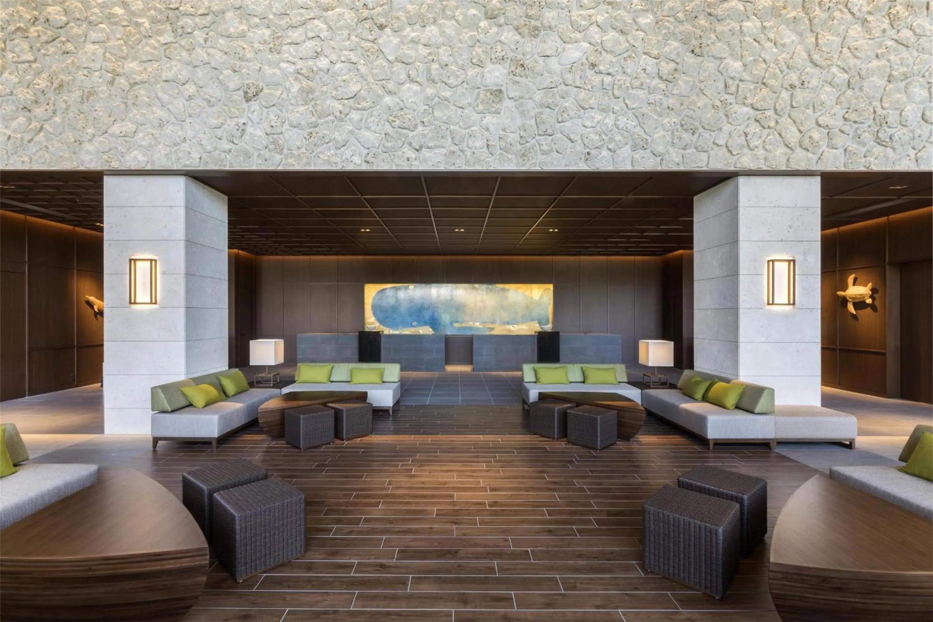 Lobby or reception in Hyatt Regency Seragaki Island Okinawa Lobby or reception in Hyatt Regency Seragaki Island Okinawa