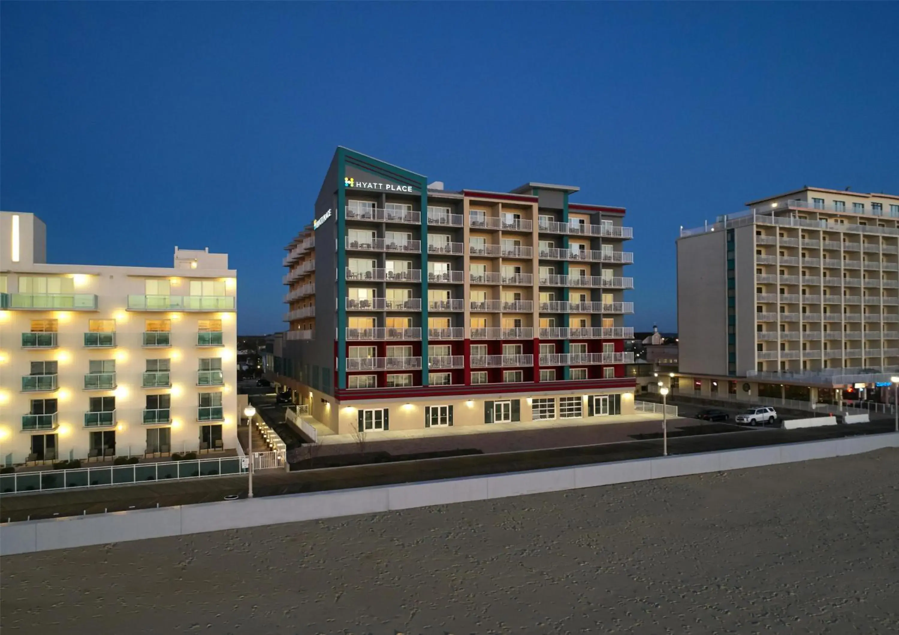 Property building in Hyatt Place Ocean City Oceanfront Property building in Hyatt Place Ocean City Oceanfront
