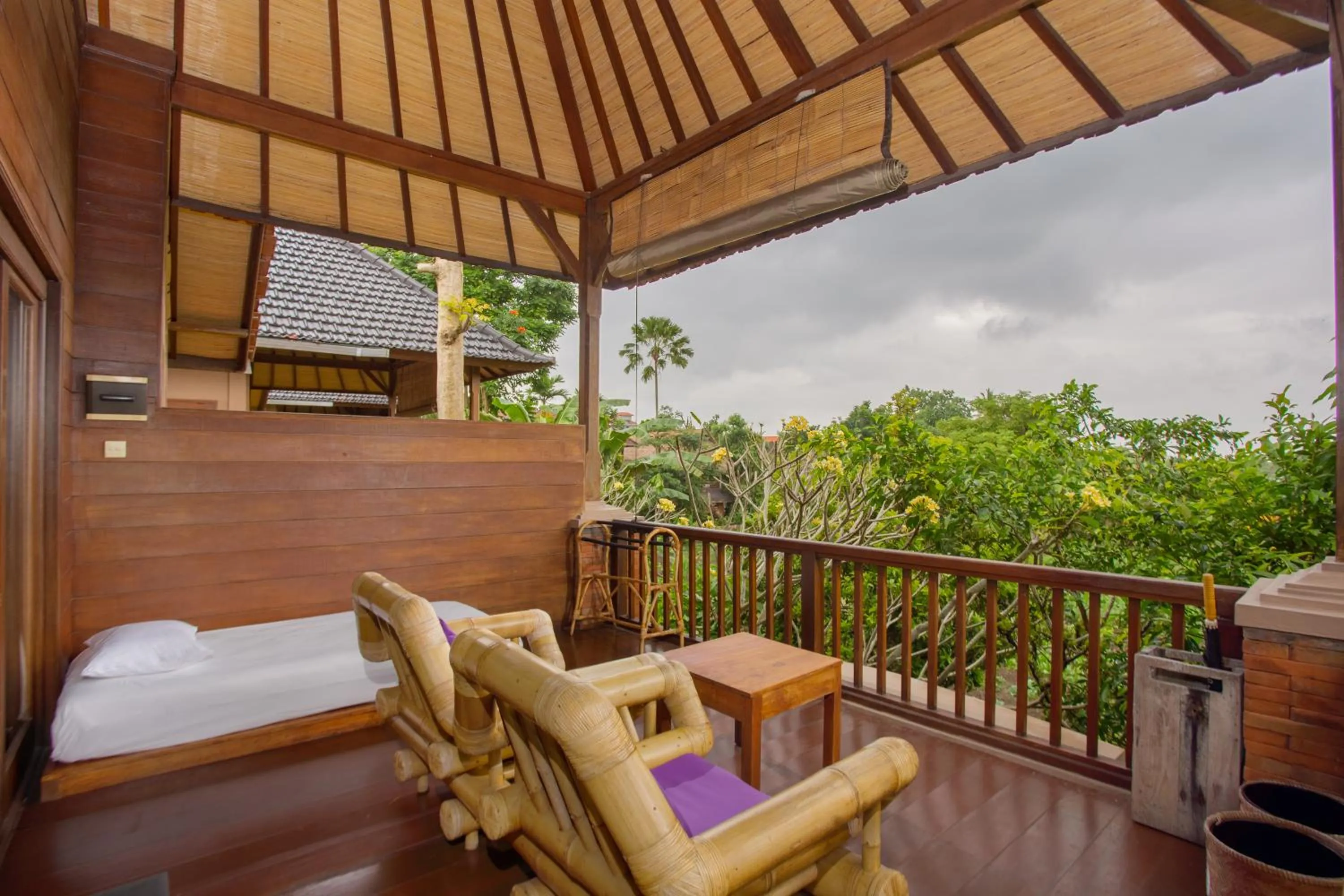 Balcony/Terrace in Tegal Sari Accommodation Ubud