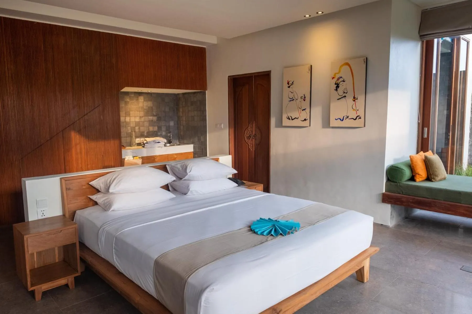 Bed in Tegal Sari Accommodation Ubud