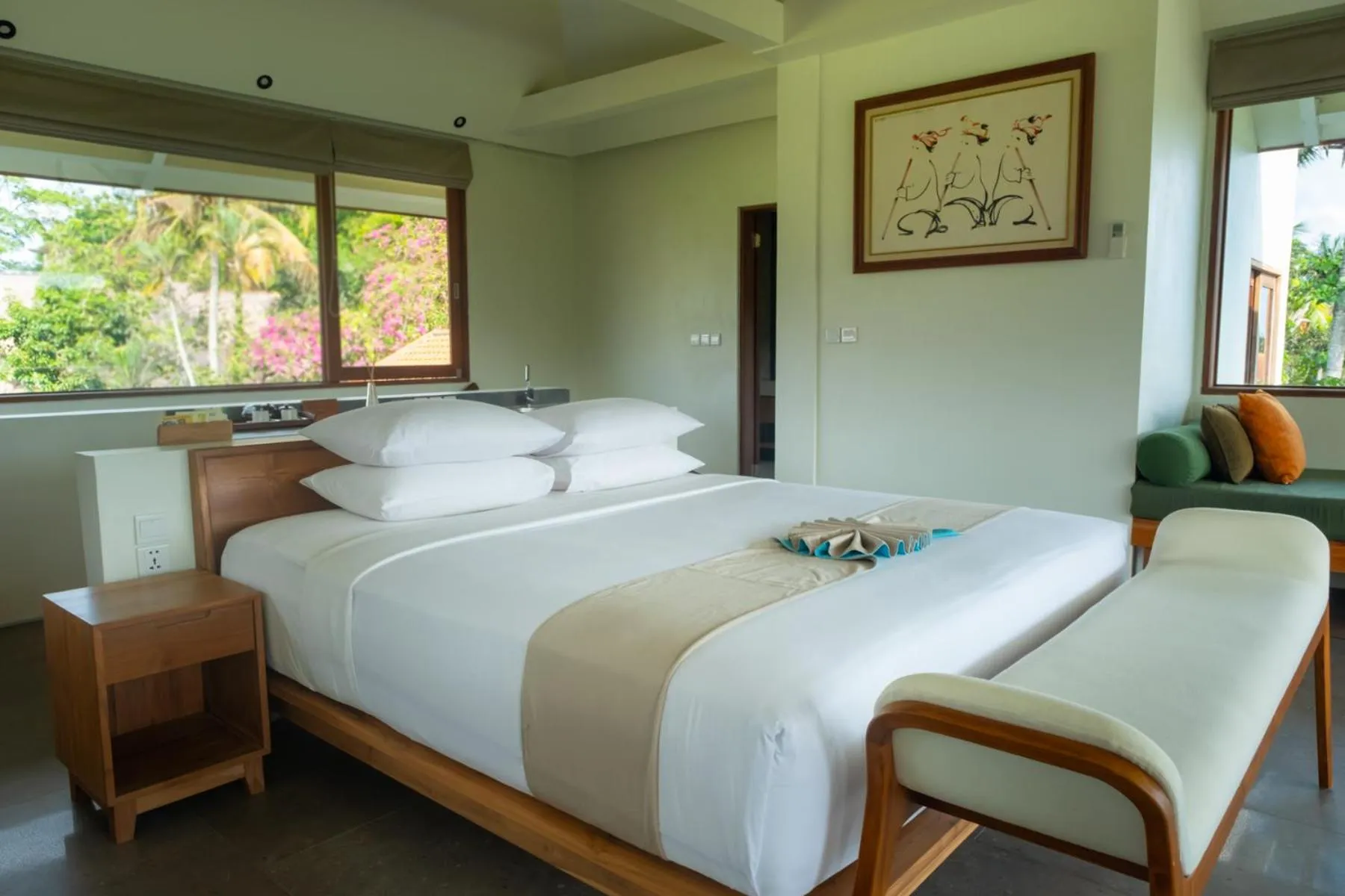 Bed in Tegal Sari Accommodation Ubud