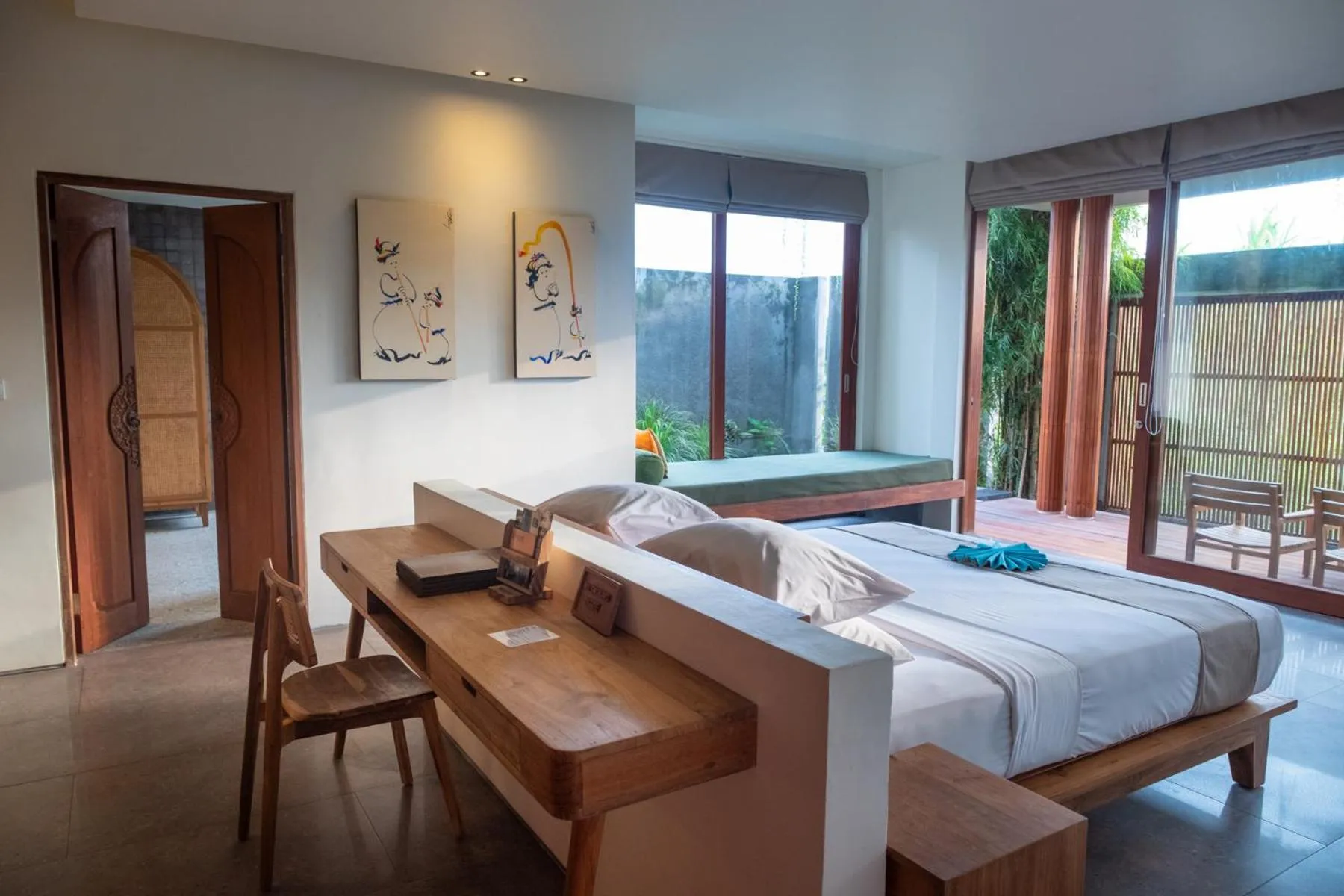 Bed in Tegal Sari Accommodation Ubud