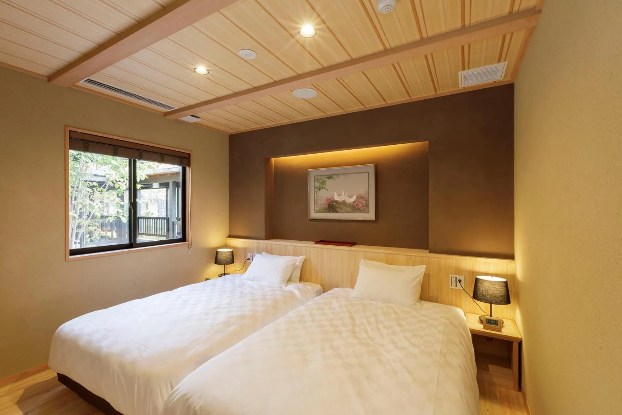 Bedroom, Bed in Hotel Shiki no Yakata Nasu