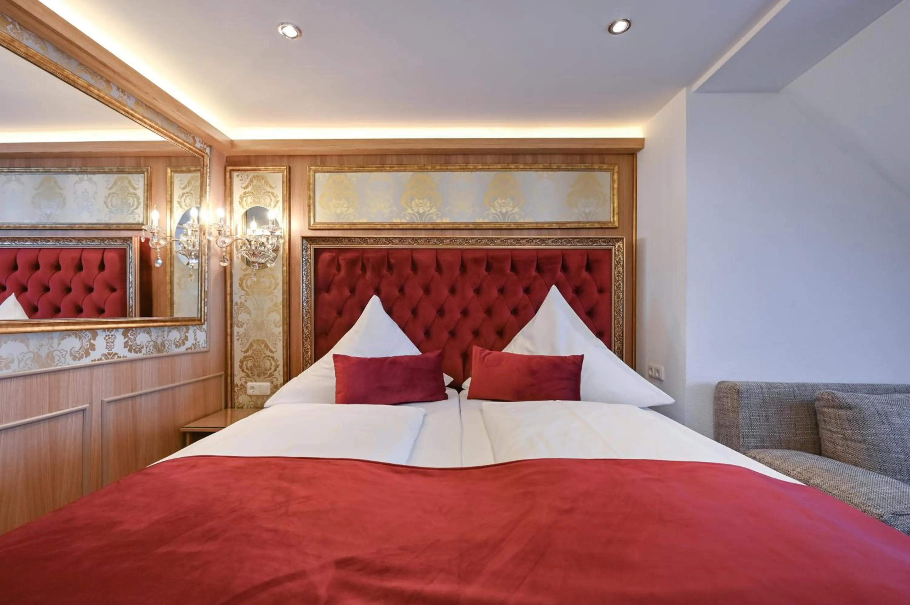 Bed in Hotel Ludwigs