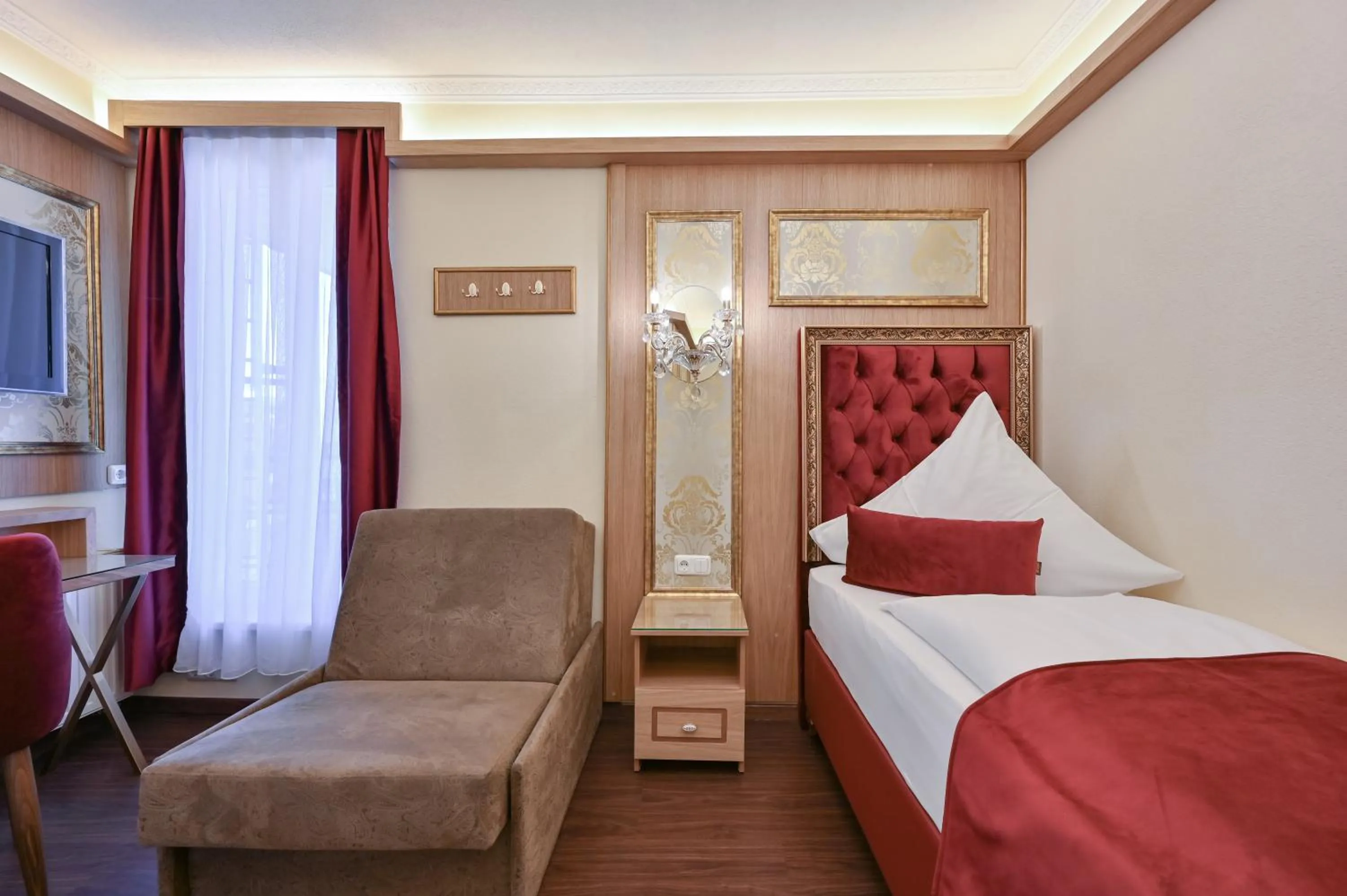 Bed in Hotel Ludwigs