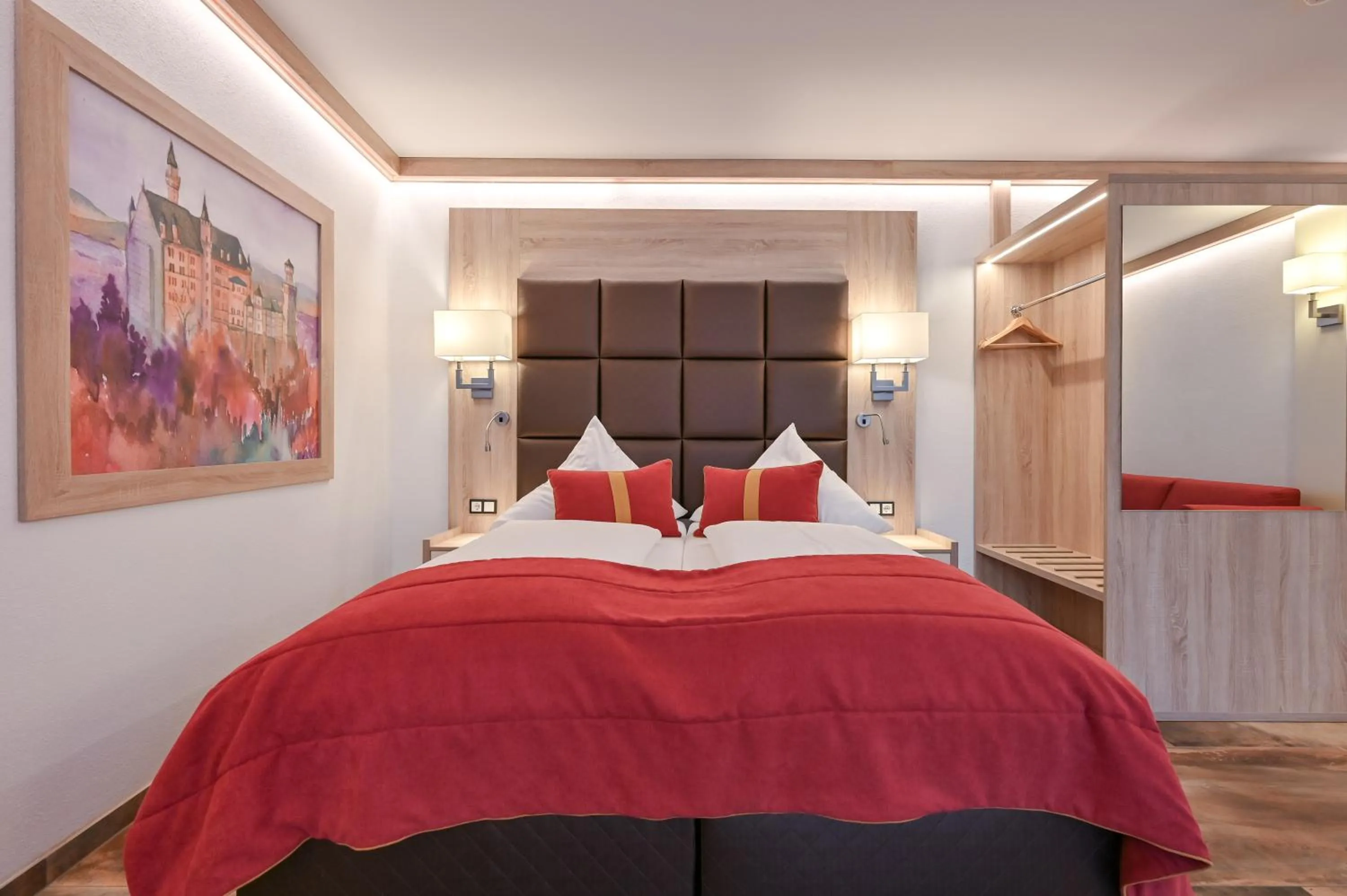 Bed in Hotel Ludwigs